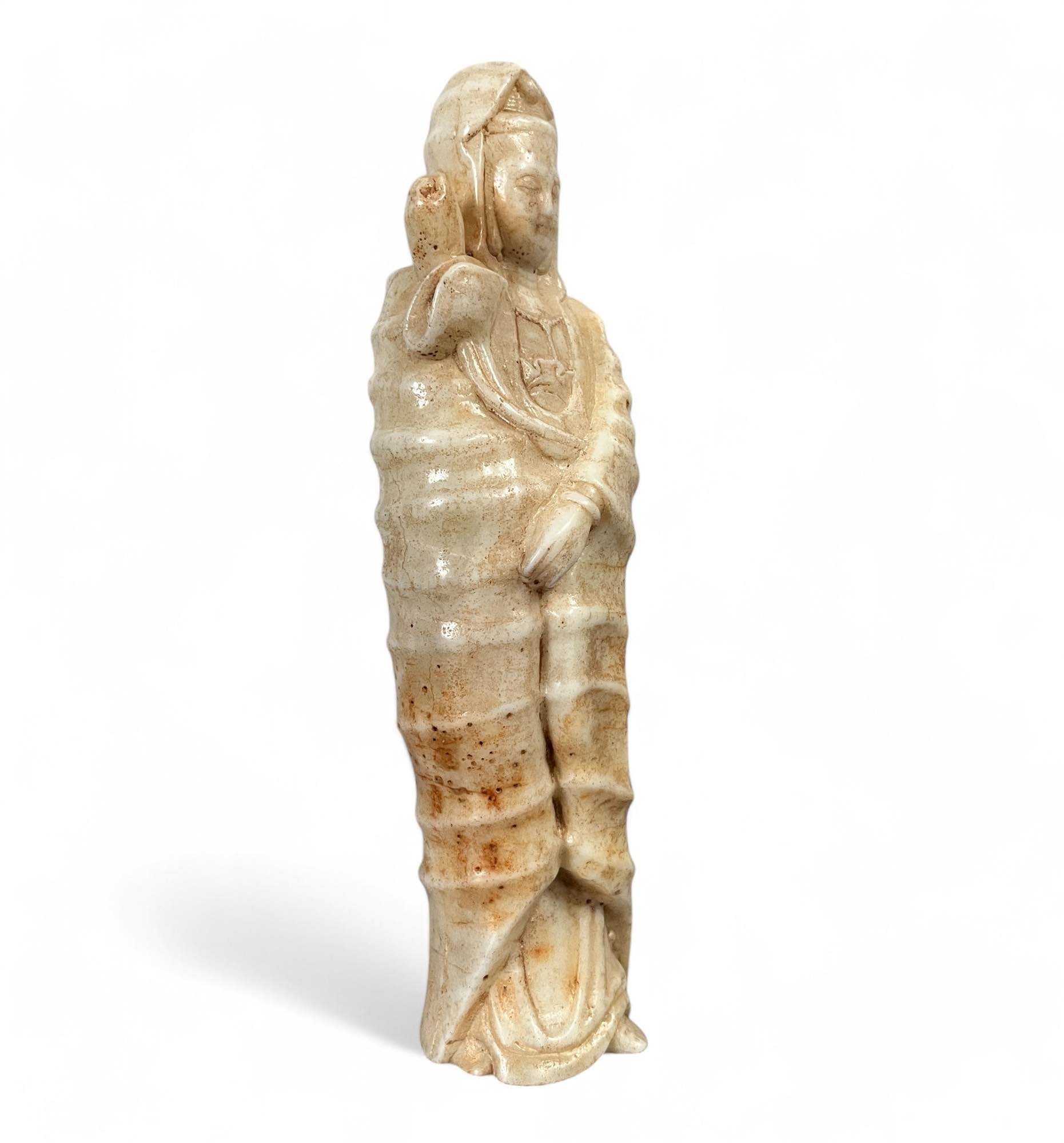 Kwanyin Buddha Figur Hetian Jade China 20cm groß Kwanyin Buddha Figur Hetian Jade China 20cm groß