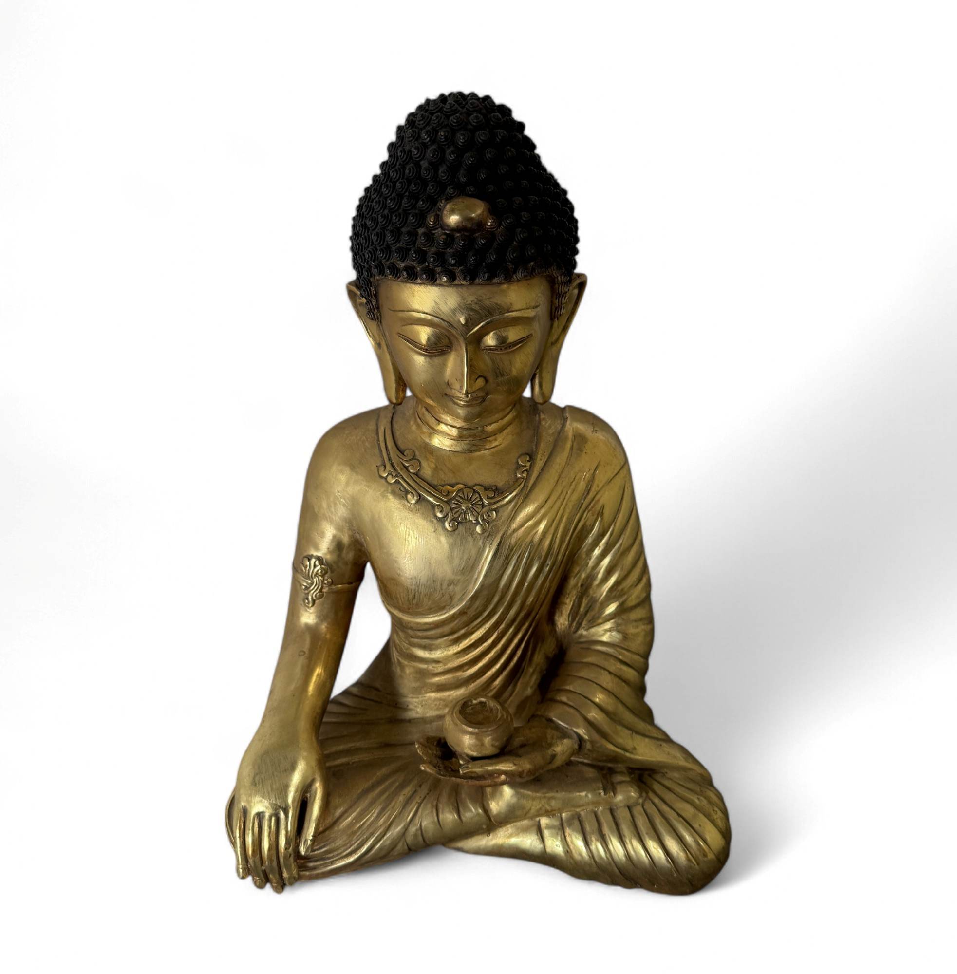 Buddha Figur Bronze Skulptur Siddharta Gautama Statue 43 cm