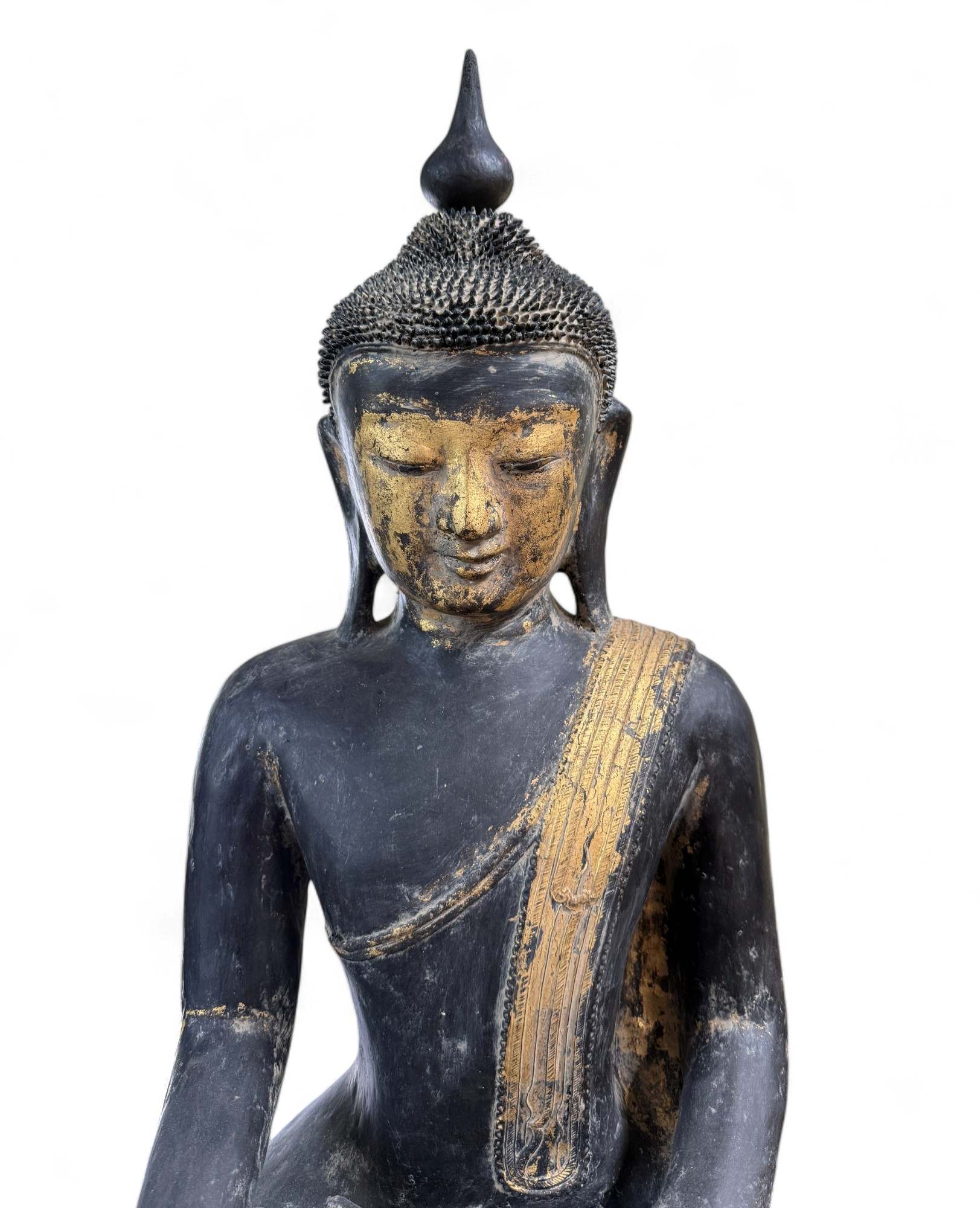 Lacquerware Buddha Statue Burma Skulptur 75 cm groß
