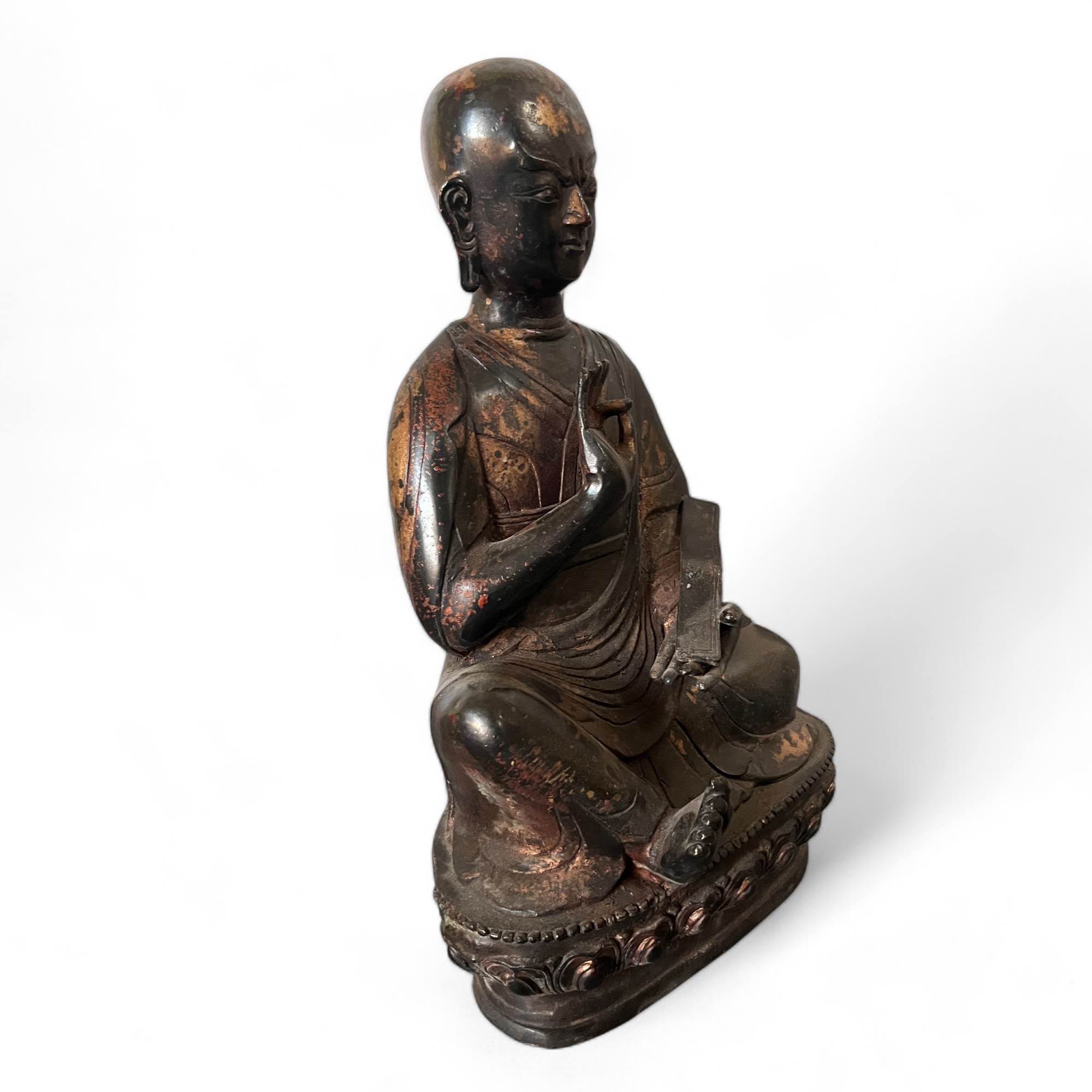 Buddhistische Lama Bronze Figur (31cm) Guru