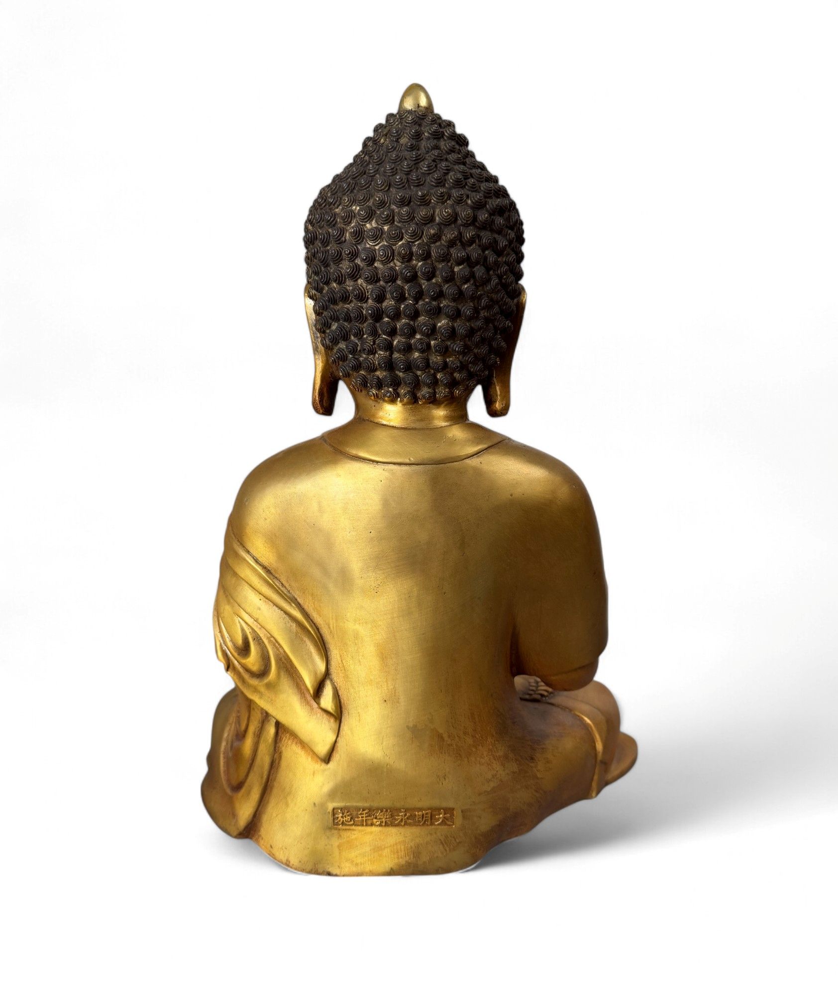 Buddha Figur Karana Mudra Bronze Statue Tibet China 