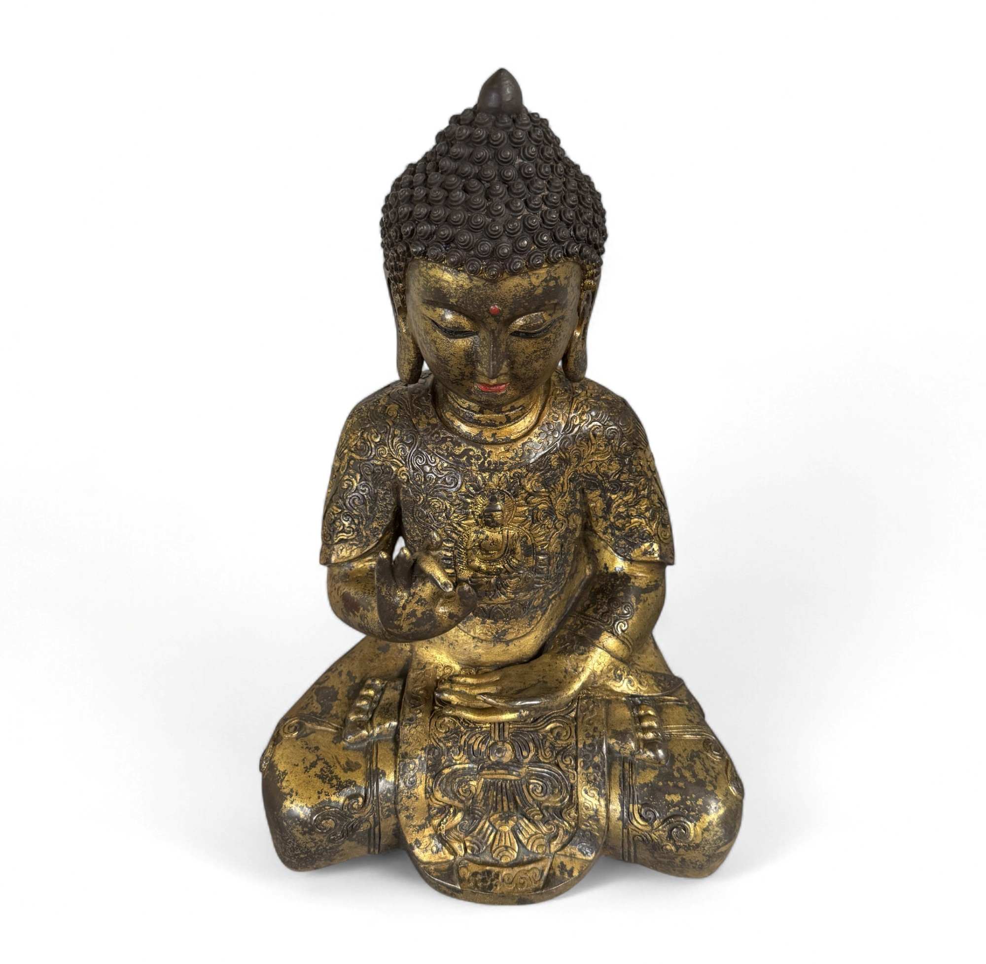 Buddha Figur Bronze Skulptur Karana Mudra Statue 41 cm groß
