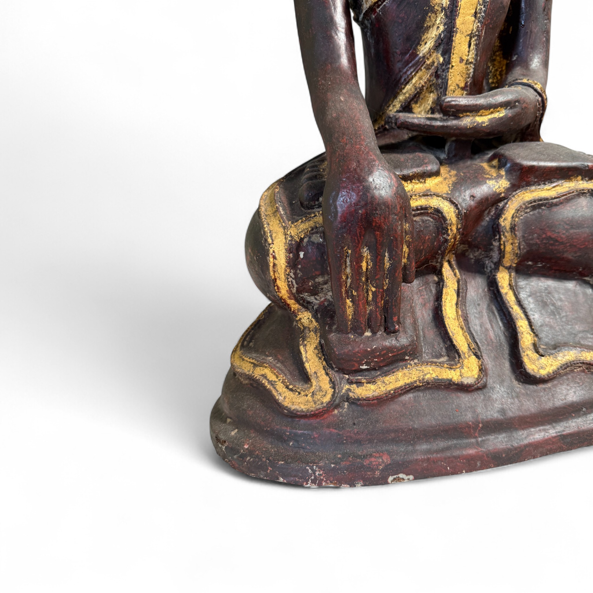 Lacquerware Buddha Statue Burma Skulptur 73 cm groß Lacquerware Buddha Statue Burma Skulptur 73 cm groß