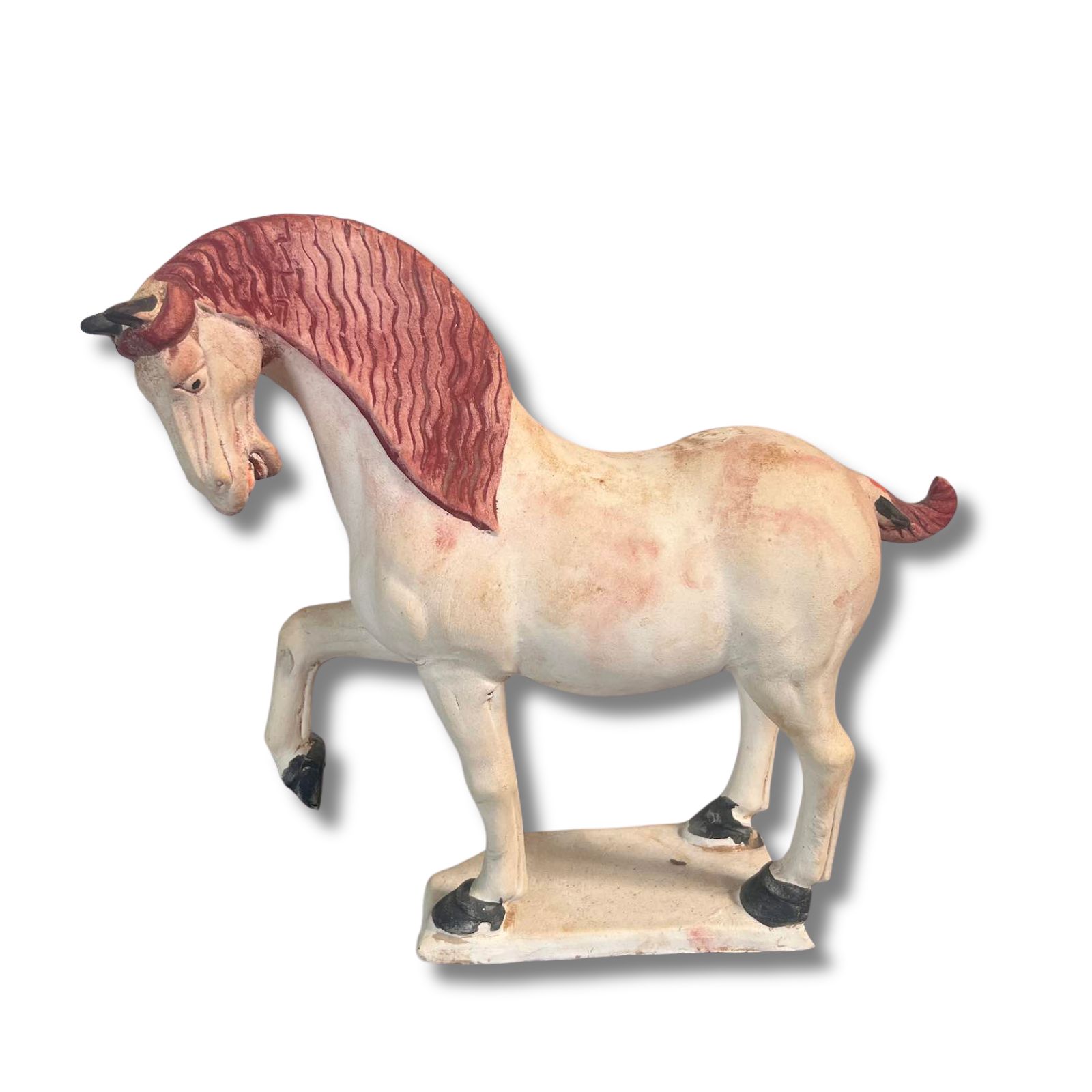 China Tang Pferd aus Terrakotta, aus Sammlernachlaß China Tang Pferd aus Terrakotta, aus Sammlernachlaß