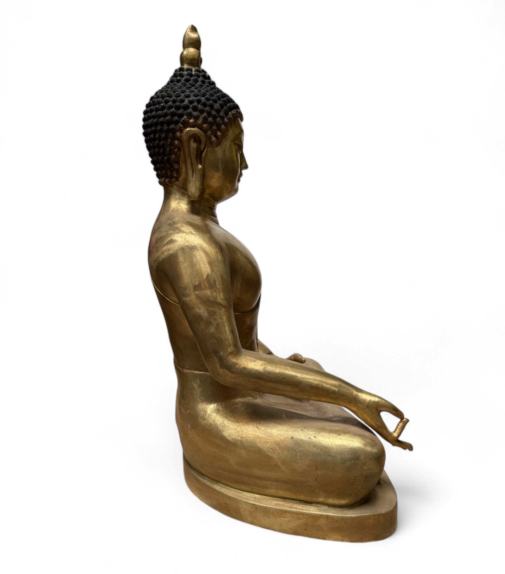 Großer Bronze-Buddha 60 cm – Vitarka Mudra – Tibet China