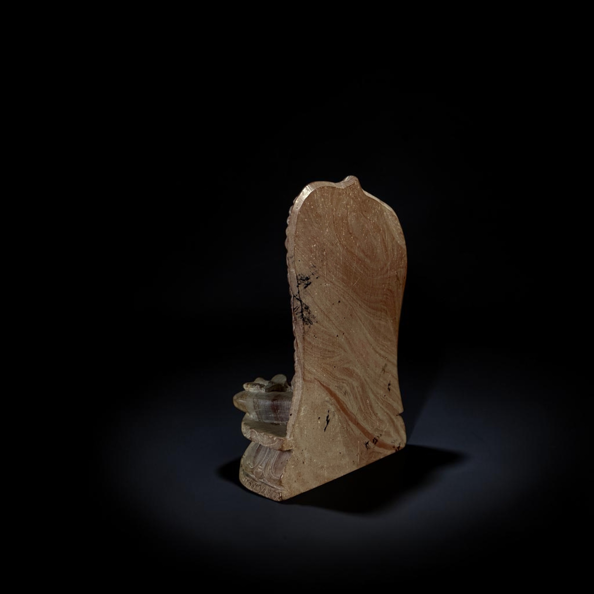 Buddha Figur Marmorstein Nepal - feine handarbeit