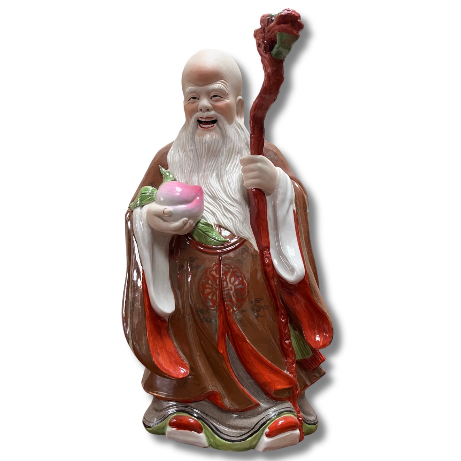 Shou Porzellan Figur China Hausgott