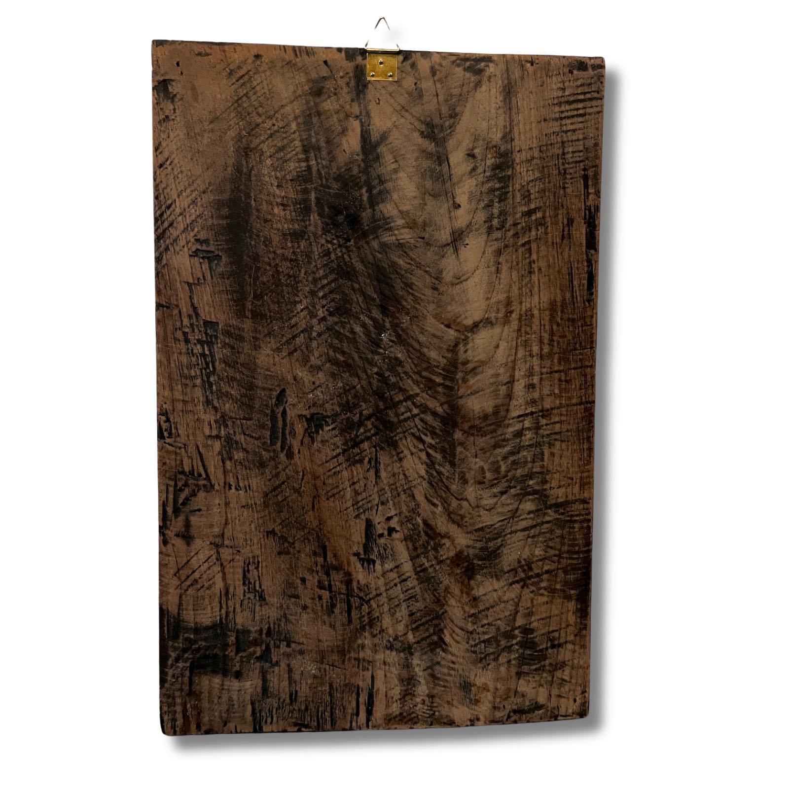 Thailand Tempelwächter Holz Wandbild