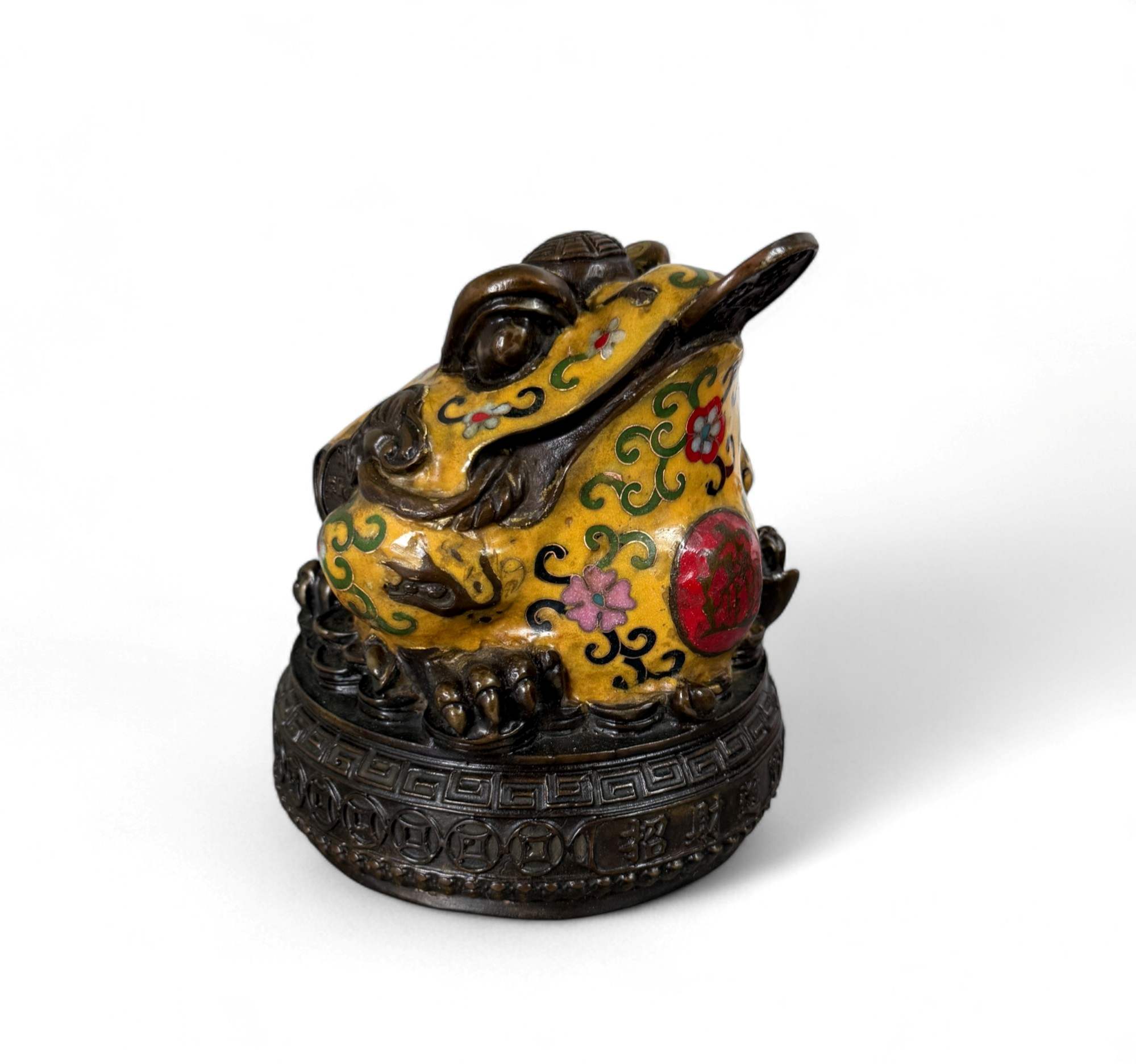 Geldkröte aus Bronze – Traditioneller Feng Shui Frosch