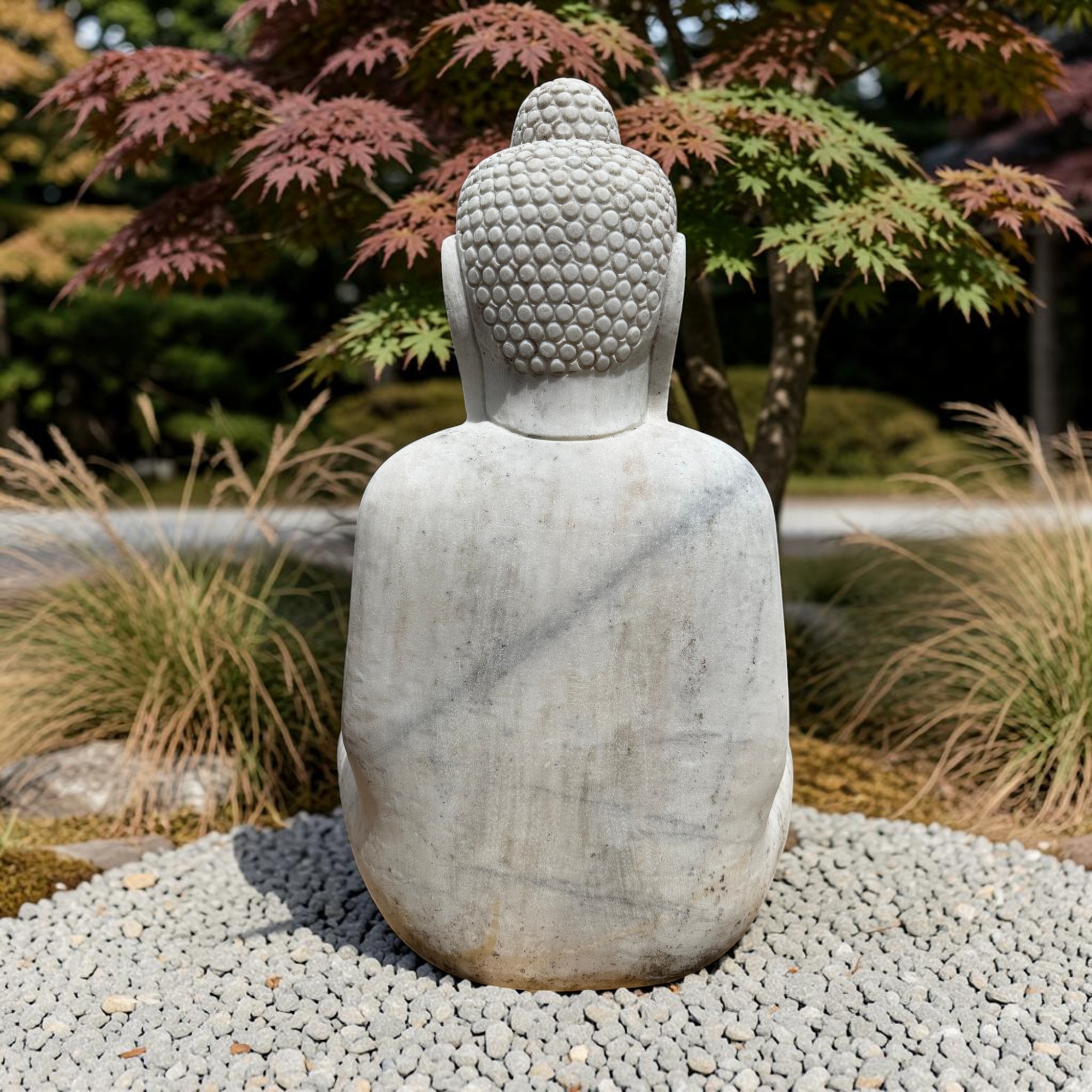 Garten Buddha Skulptur Marmor Stein Tibet-China Statue
