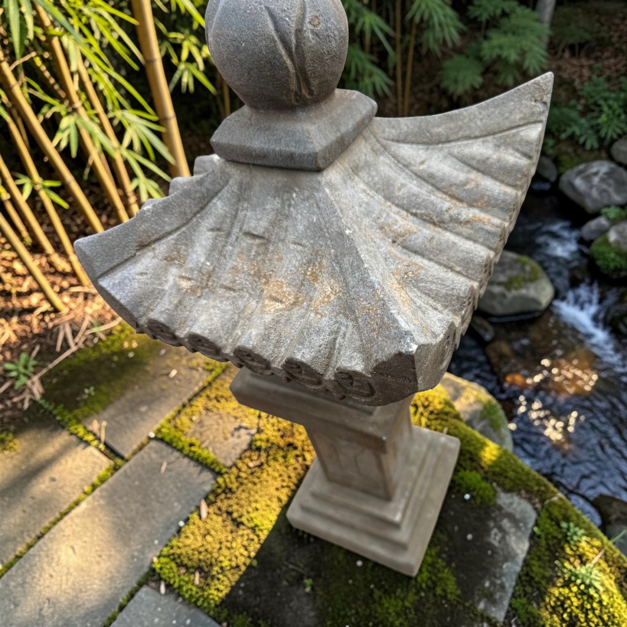 Traditionelle Steinlaterne China - Geisterhaus aus Naturstein - 27,5kg