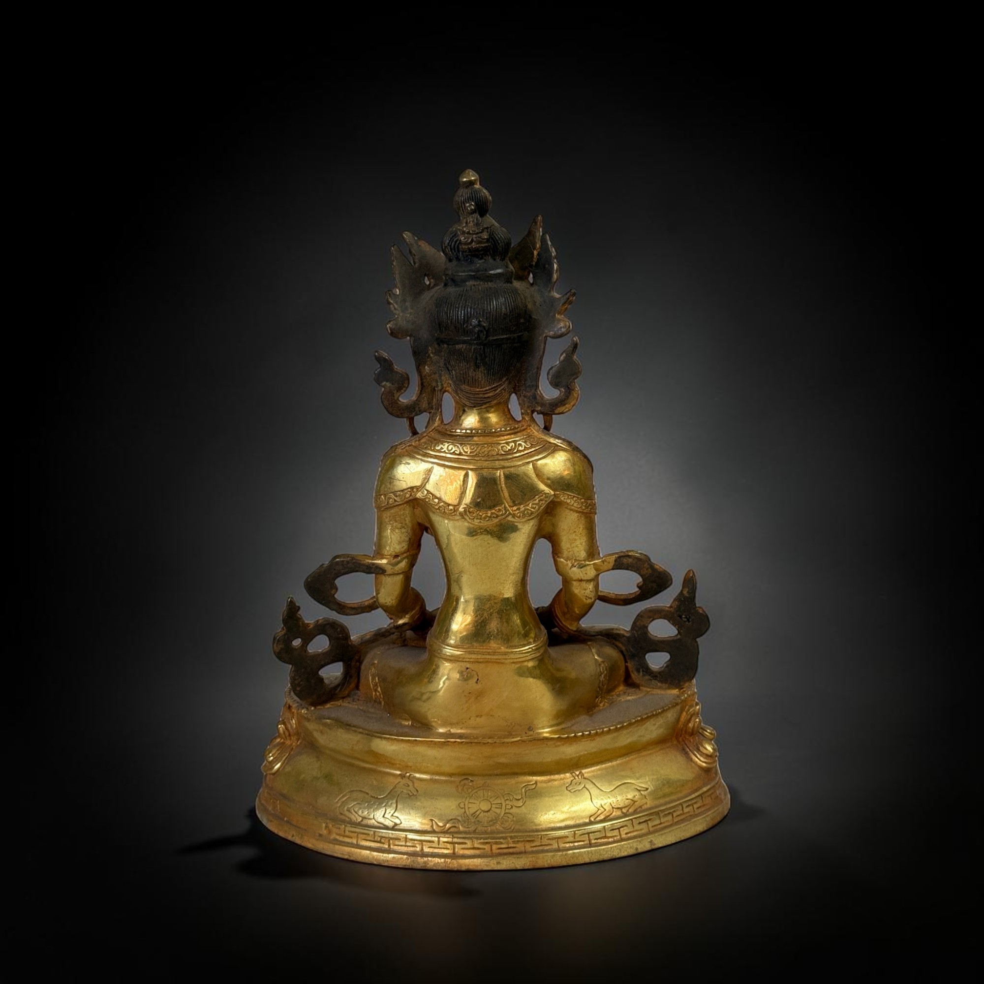 Amitayus Buddha Bronze Skulptur – Tibet/Sichuan