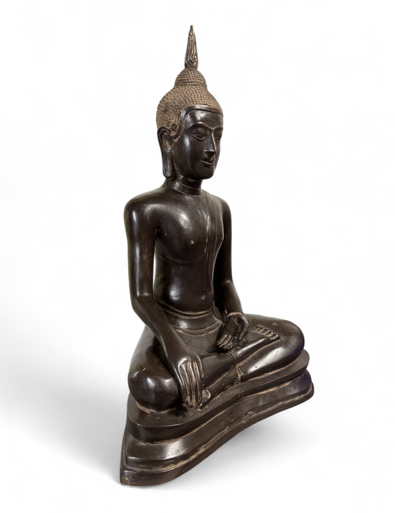 U-Thong Bronze Buddha Figur – Thailand 20. Jhdt.