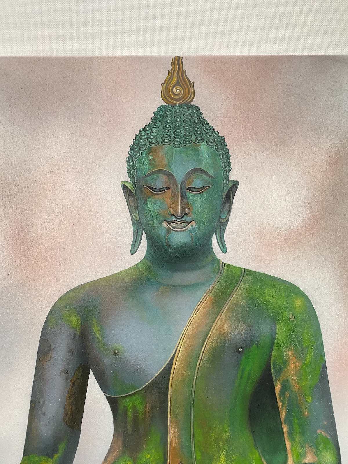 Buddha Gemälde Acrylgemälde Thailand Wandbild