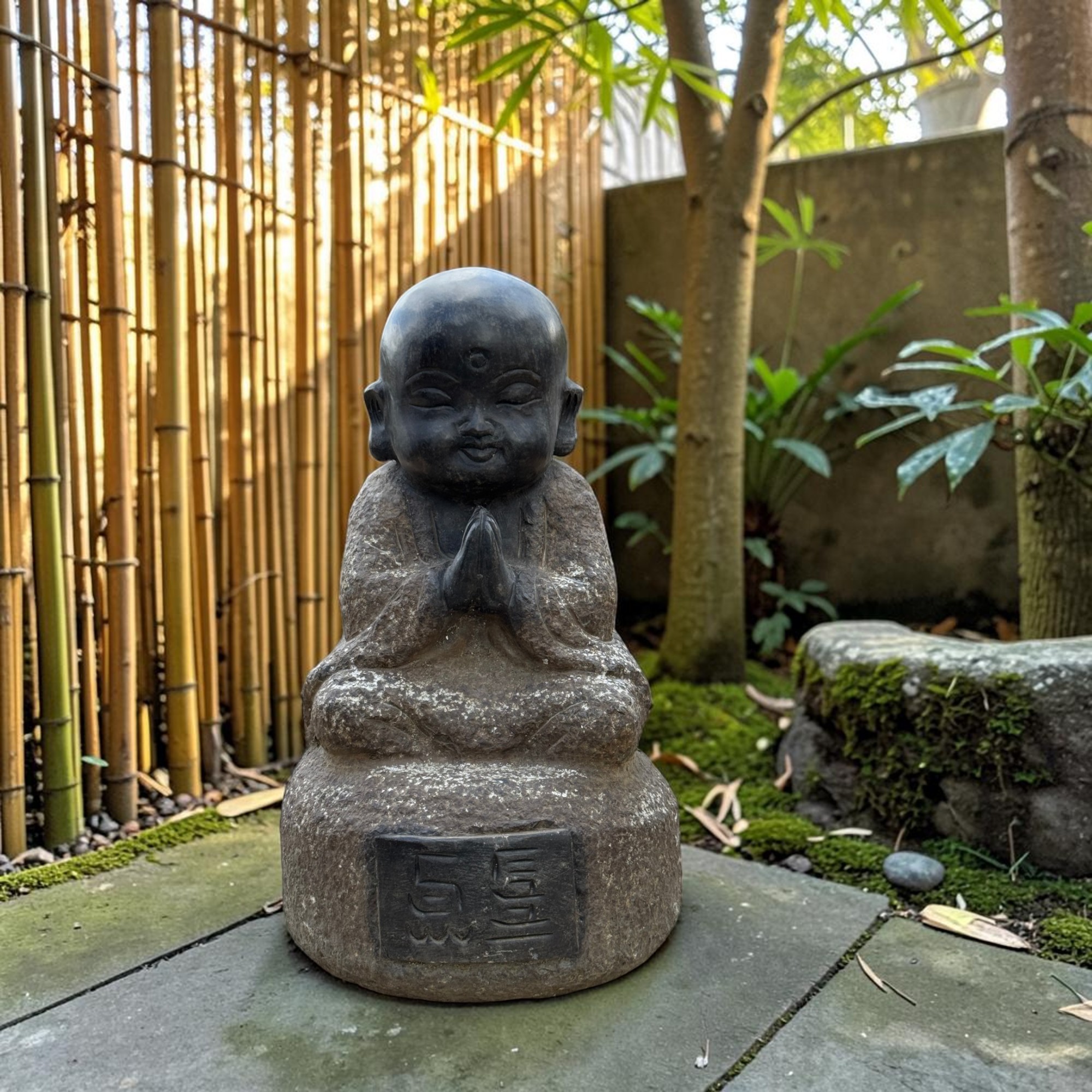 Zen Mönch Garten Figur China 34 cm groß