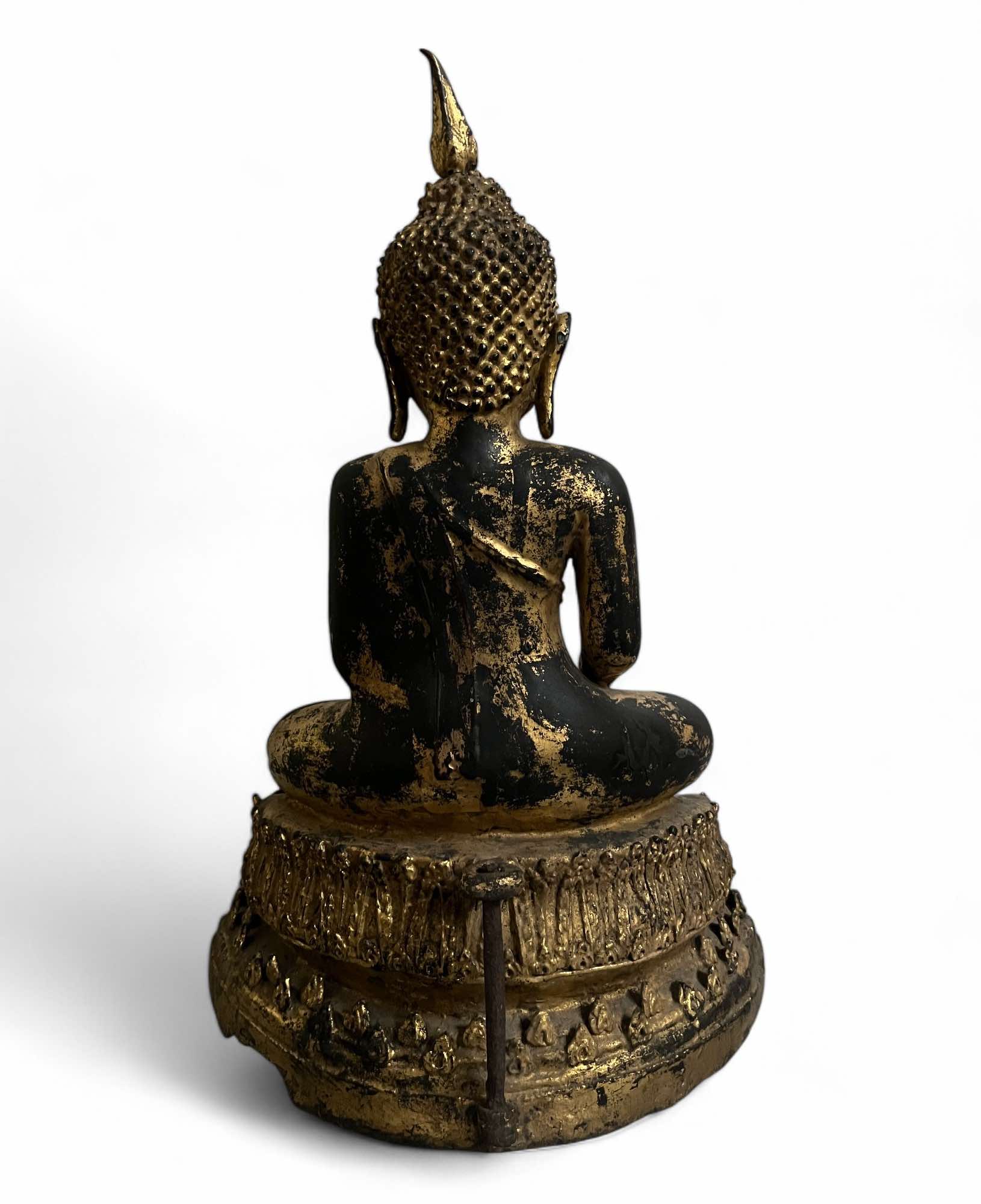 Buddha Figur Bronze Thailand Sukhothai - 43cm