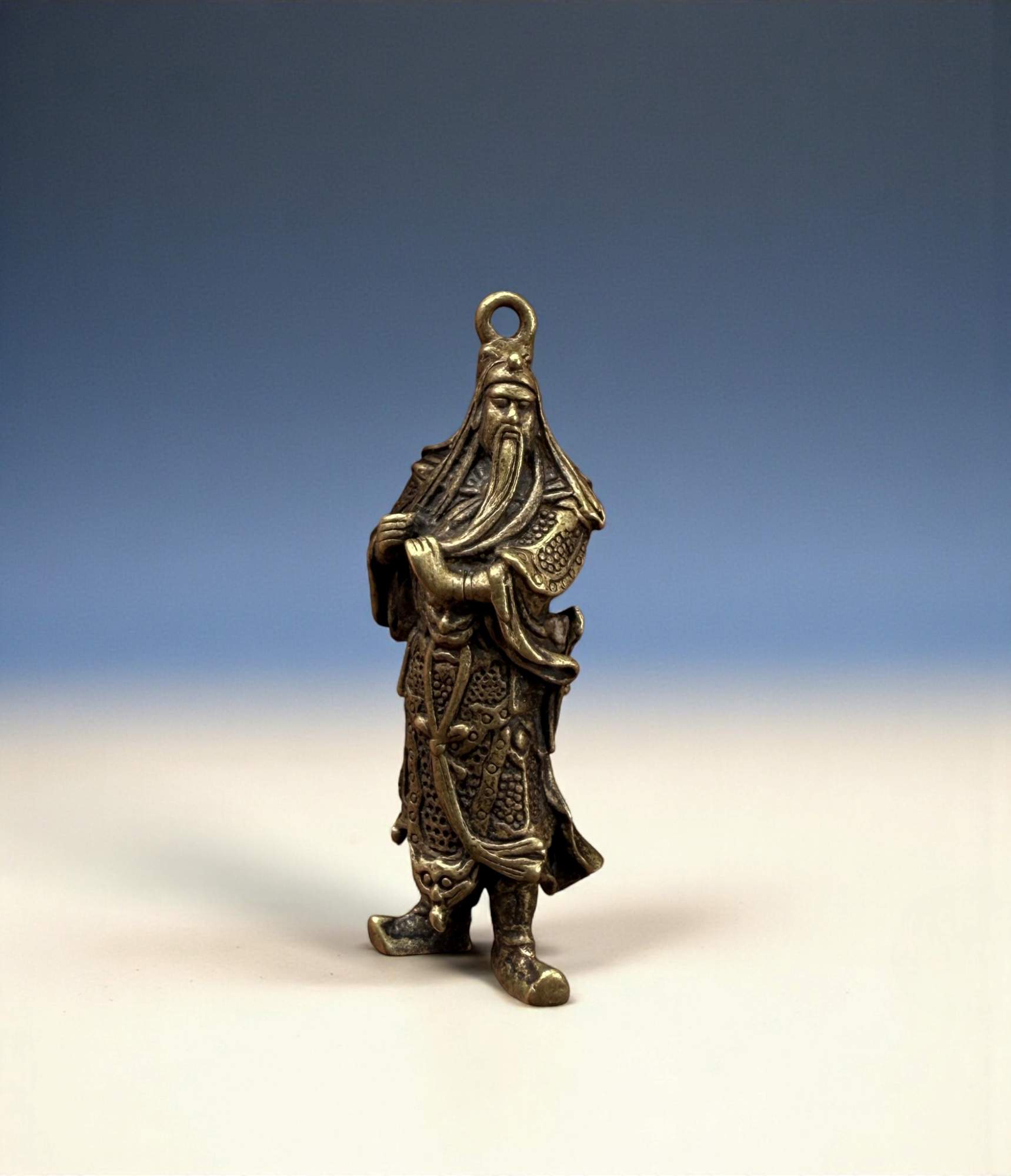 Guan Yu Bronze Anhänger – Symbol für Mut, Treue & Gerechtigkeit