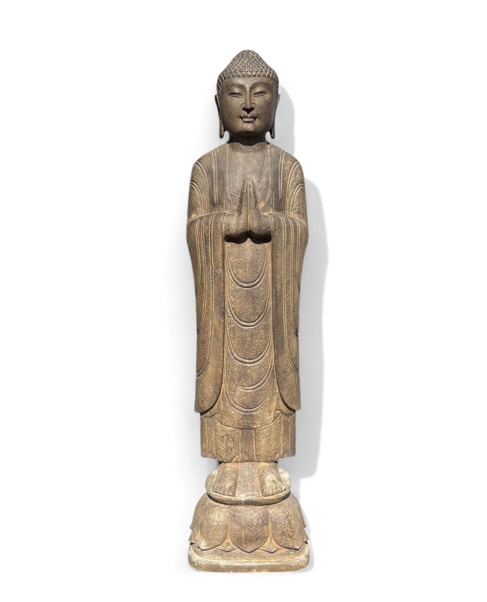 Garten Buddha Statue Namaste Mudra Skulptur Tibet/China 121cm Garten Buddha Statue Namaste Mudra Skulptur Tibet/China 121cm