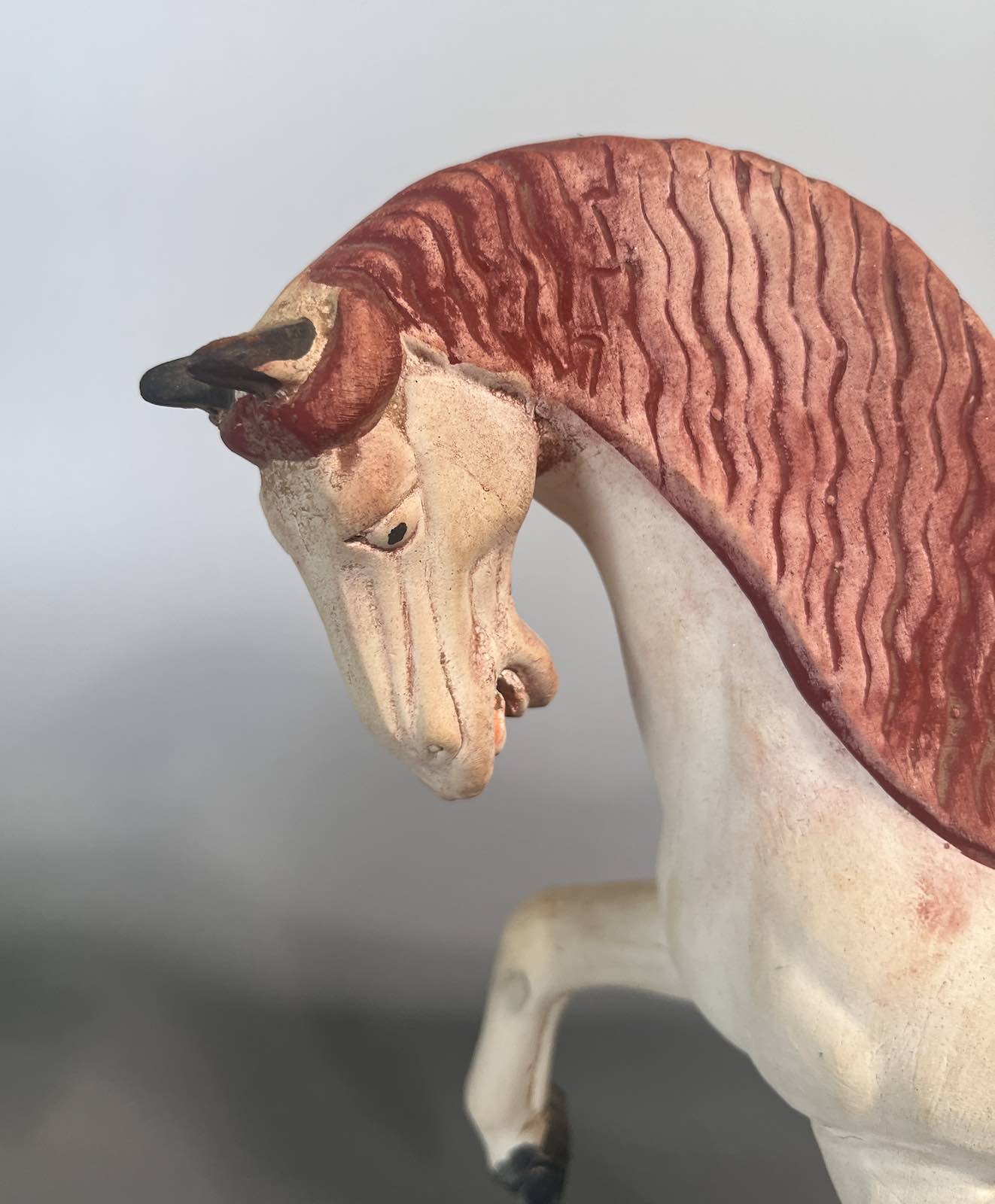 China Tang Pferd aus Terrakotta, aus Sammlernachlaß