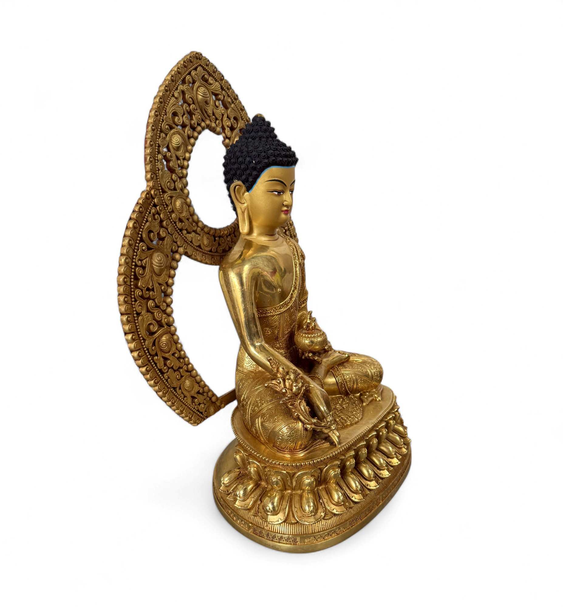 Medizin Buddha Figur Bronze Tibet China - 34 cm groß