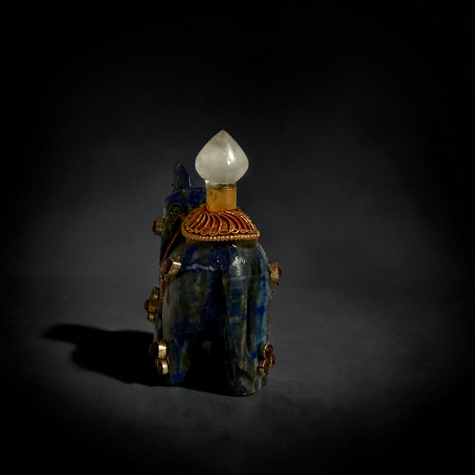 Lapislazuli Glückselefant | Bergkristall & Edelsteine | Handarbeit aus Nepal