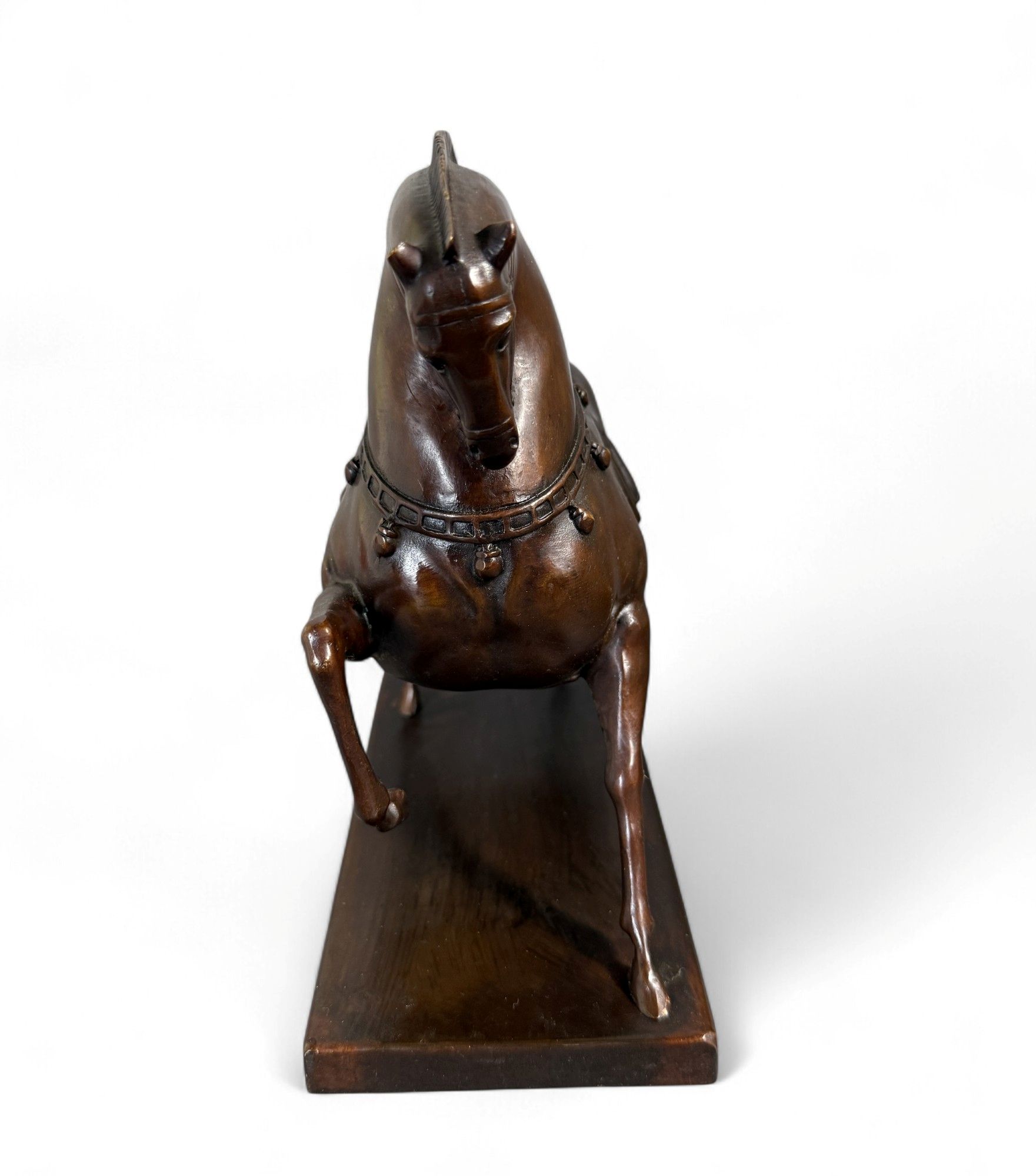 Pferde Skulptur Bronze Figur chines. Tierkreiszeichen