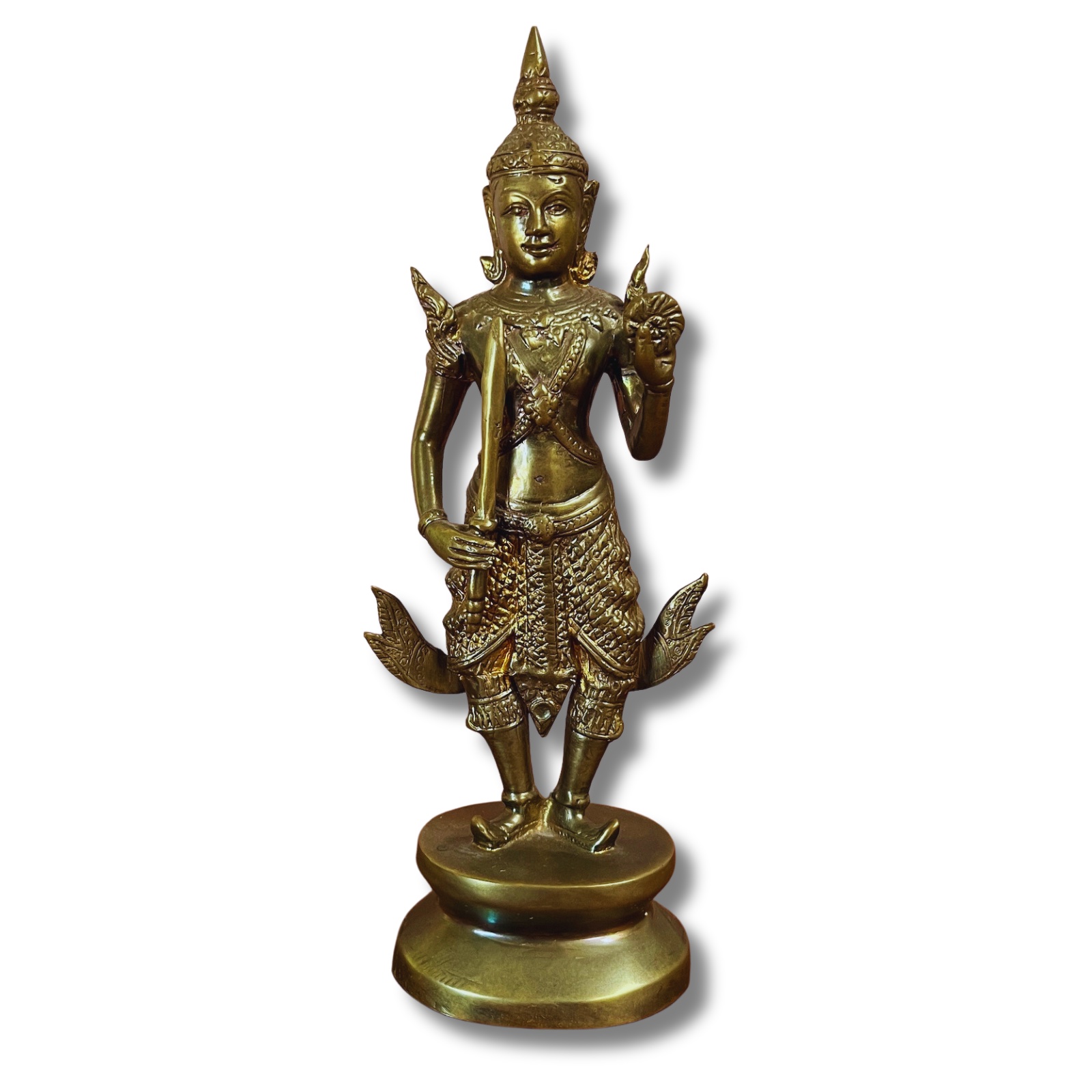 Tempelwächter Thailand Teppanom Messing Figur