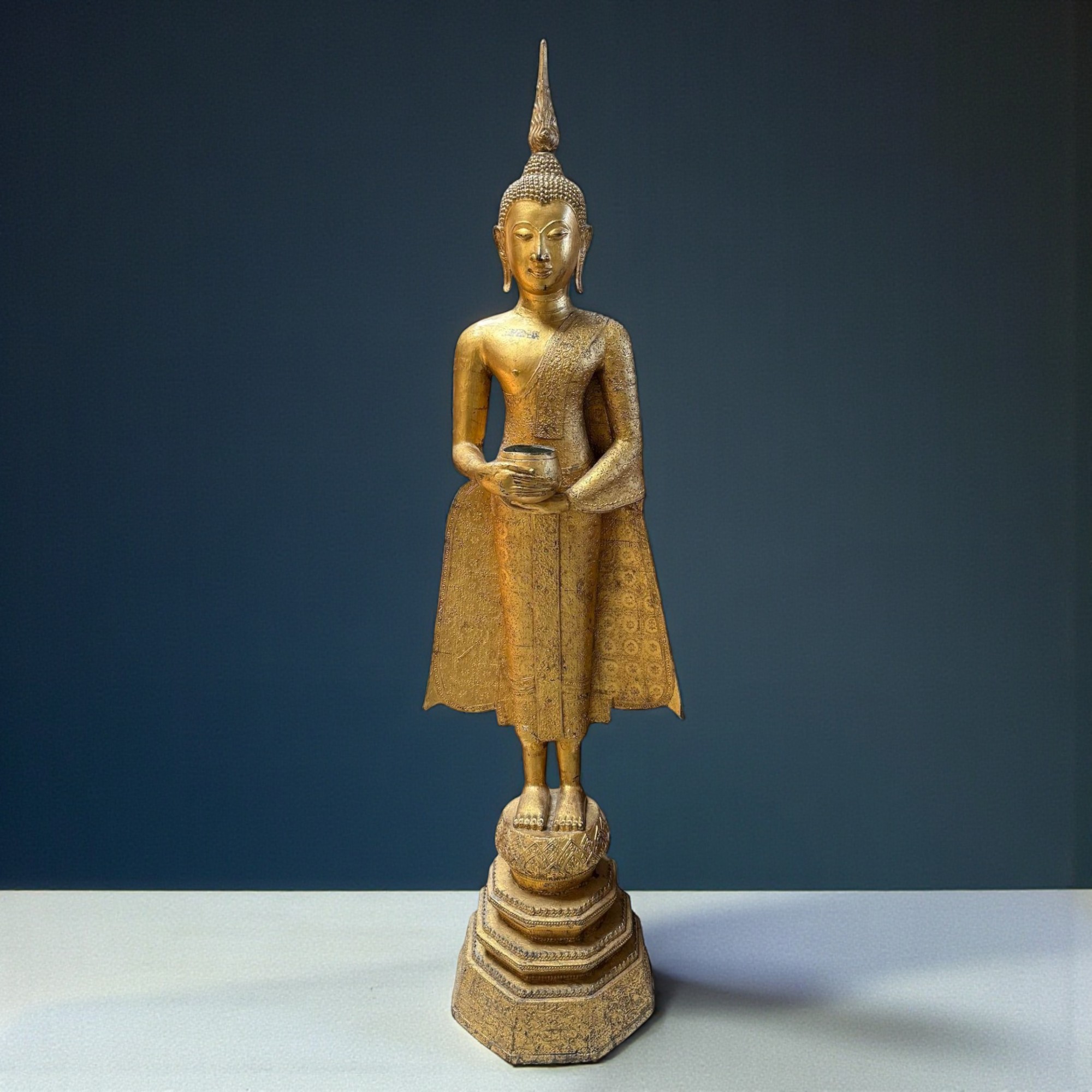 Wochentagsbuddha Mittwoch – Bronze Statue Thailand, 135 cm