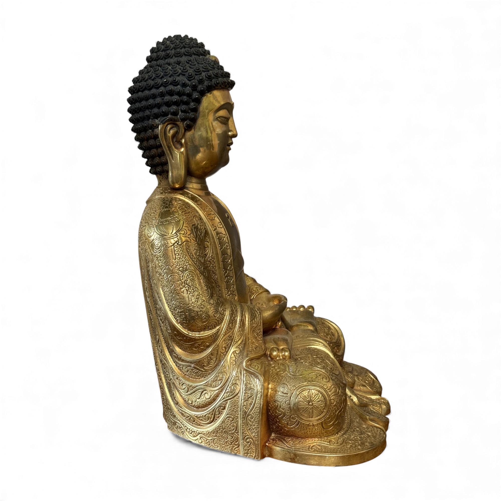 Bronze Buddha Figur - Meditations Geste - 27 cm