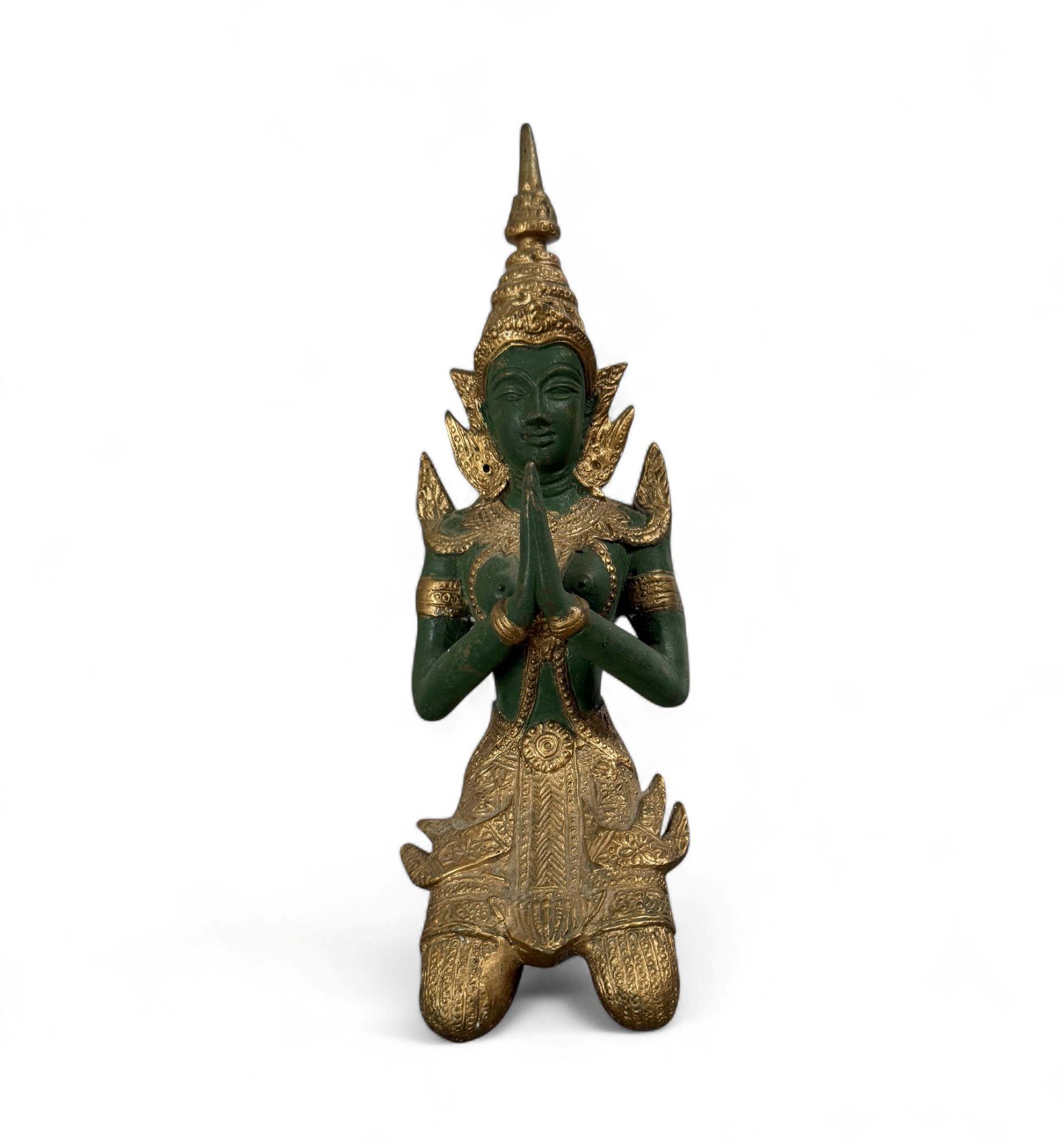 Thailändischer Tempelwächter Bronze Figur