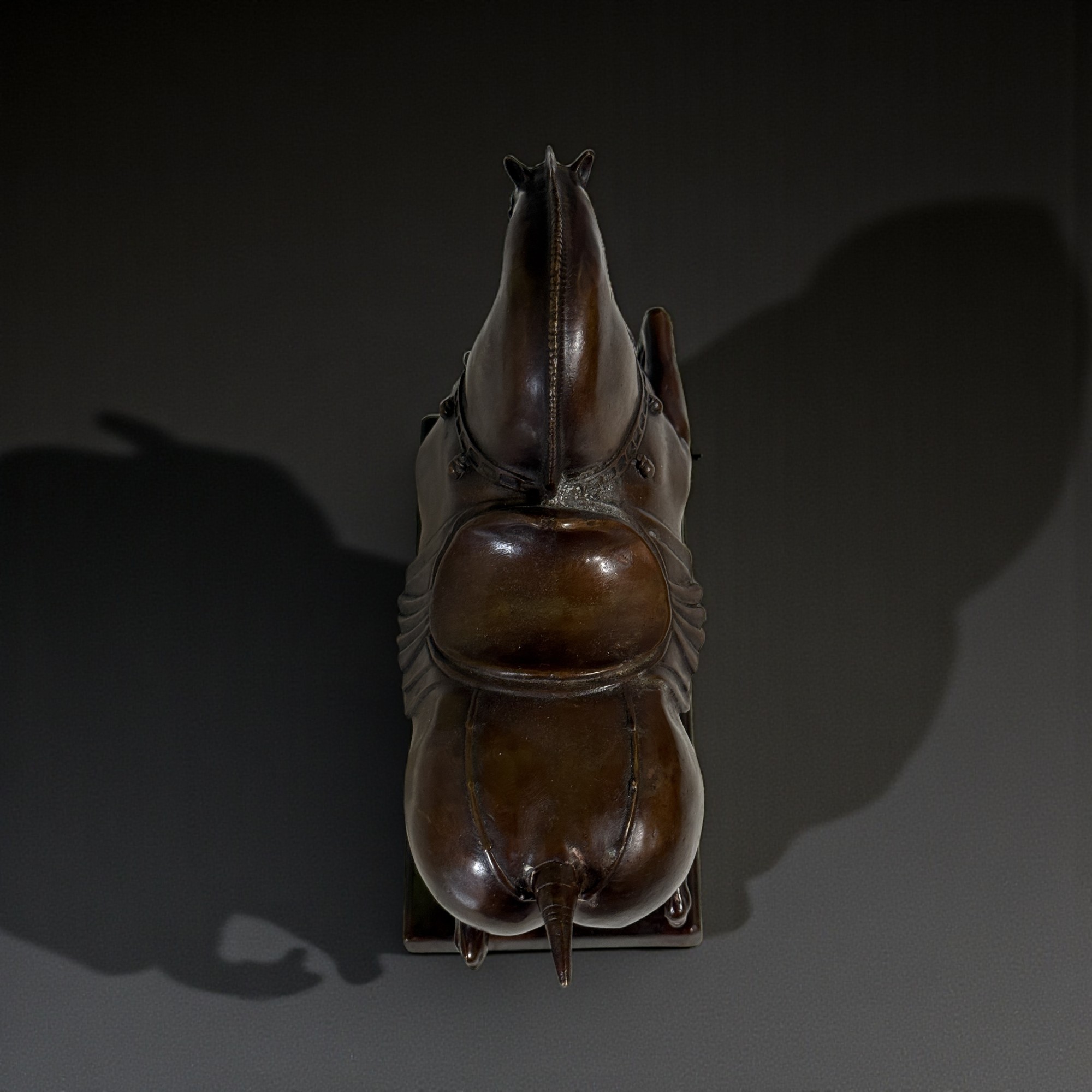 Pferde Skulptur Bronze Figur chines. Tierkreiszeichen