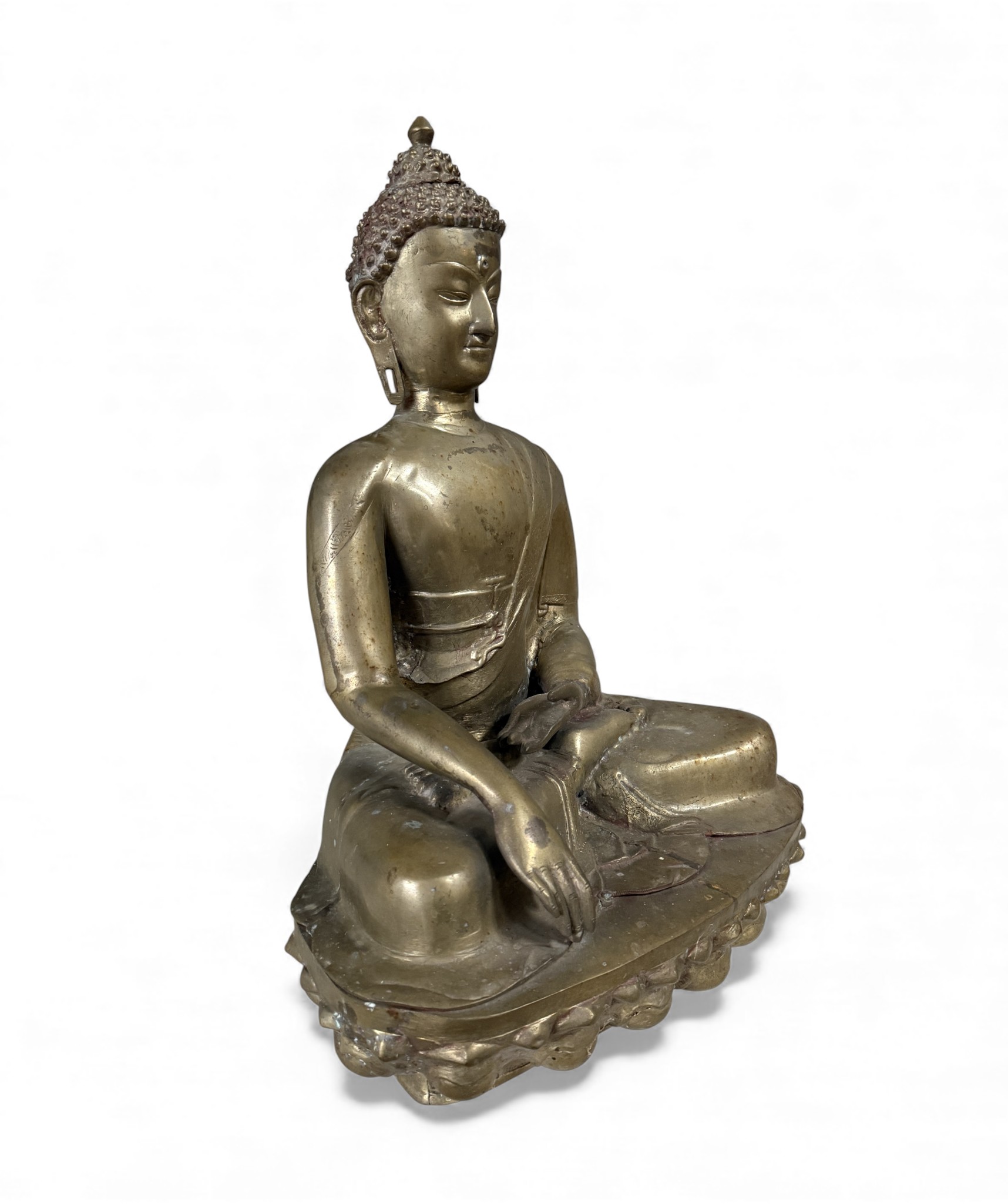 Großer Shakyamuni Buddha Bronze – Tibet Indien – 53 cm