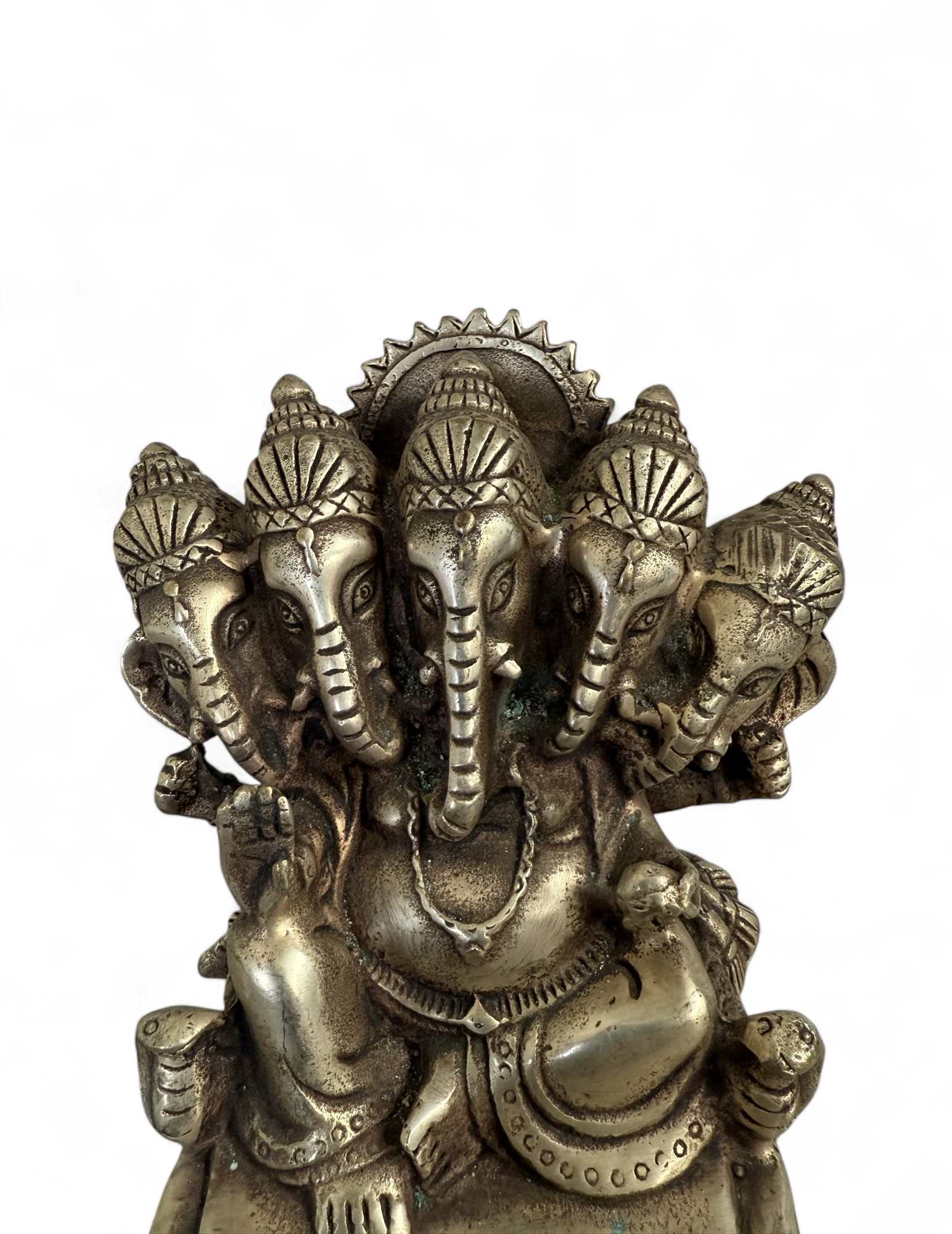 Pancha-Mukhi  der 5 köpfige Ganesha Bronze Figur China