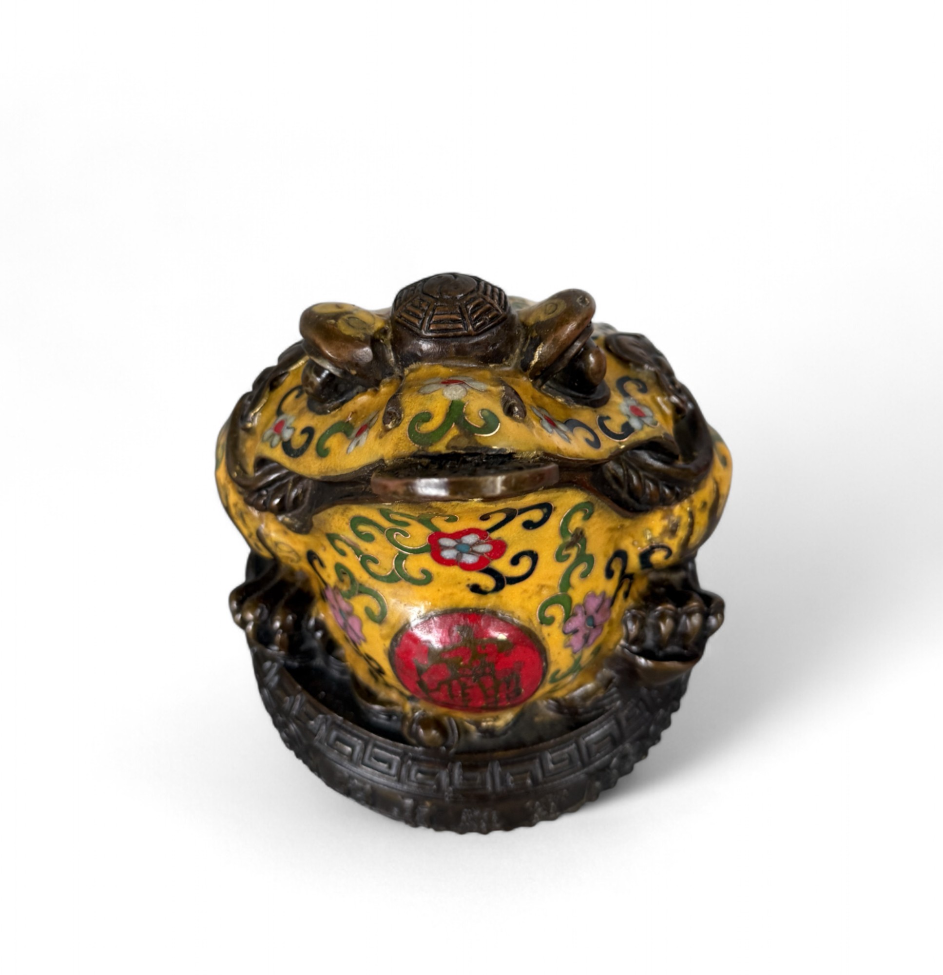 Geldkröte aus Bronze – Traditioneller Feng Shui Frosch