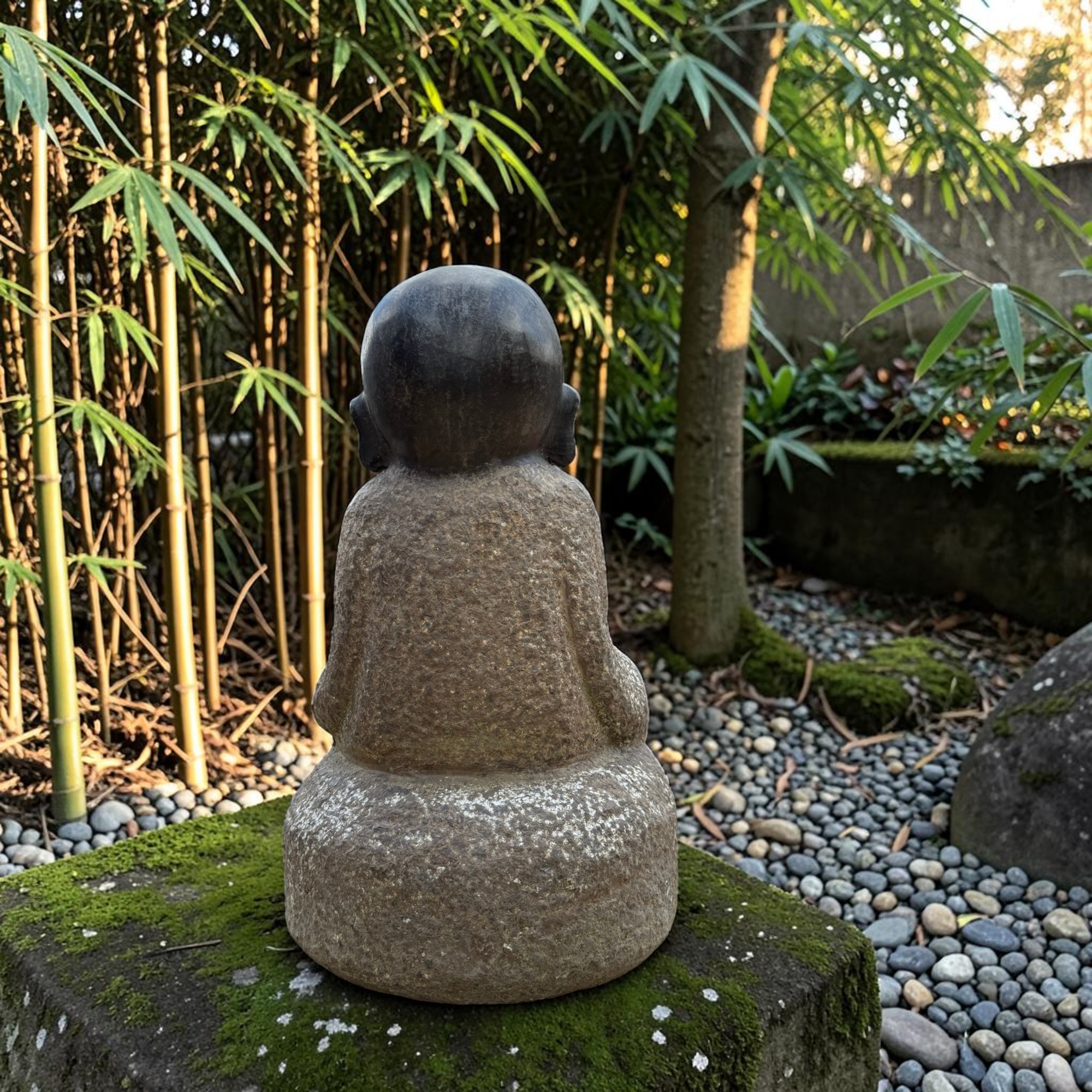 Zen Mönch Garten Figur China 34 cm groß