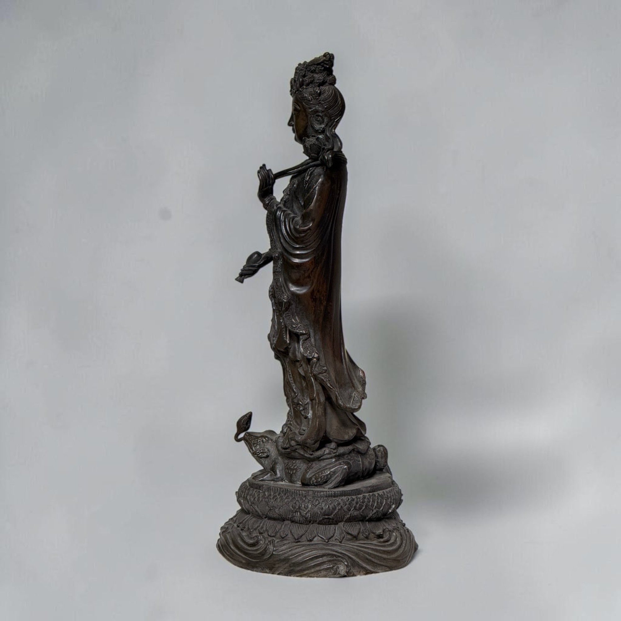 Buddha Figur Bronze Guanyin 45cm groß