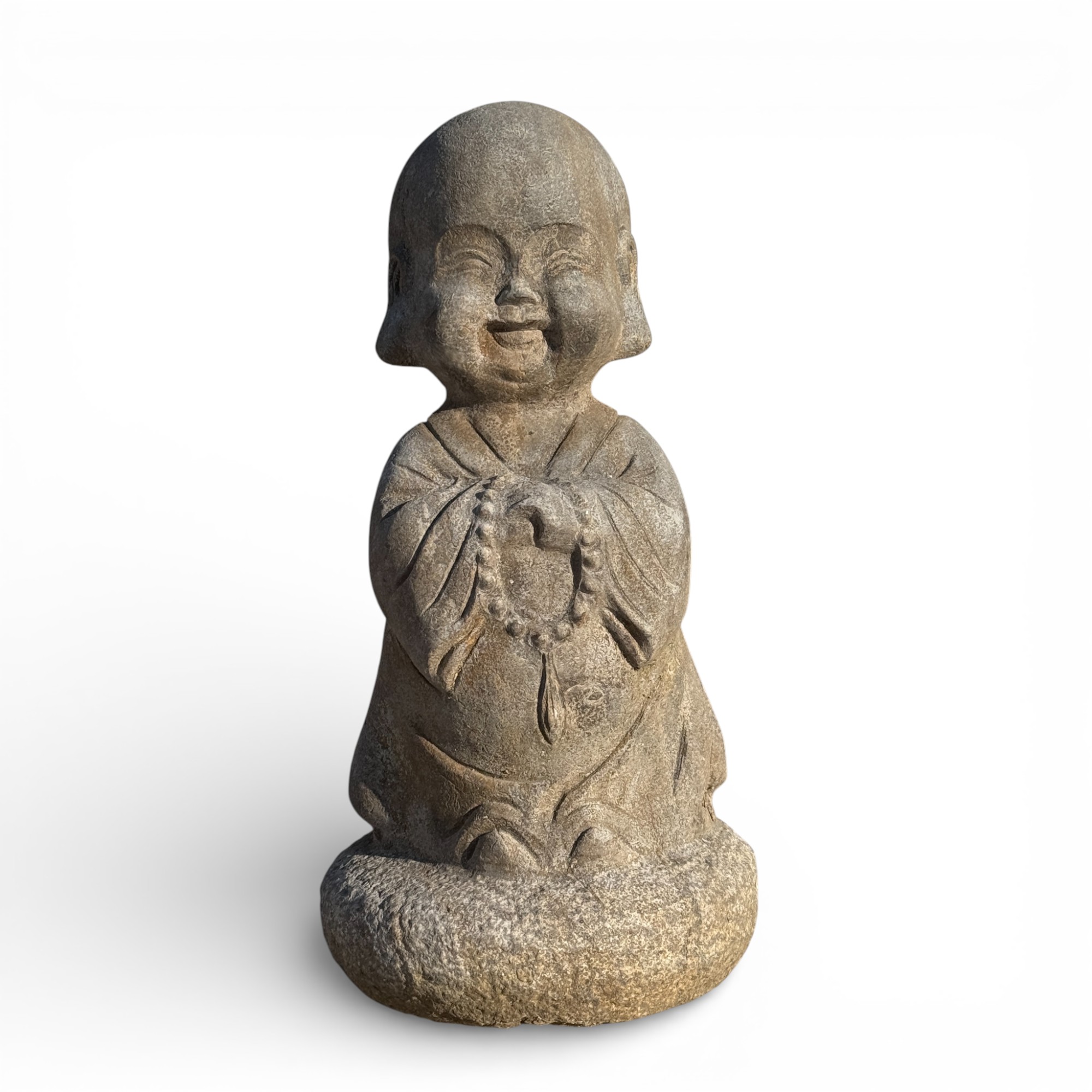 Zen Mönch Garten Skulptur aus Naturstein