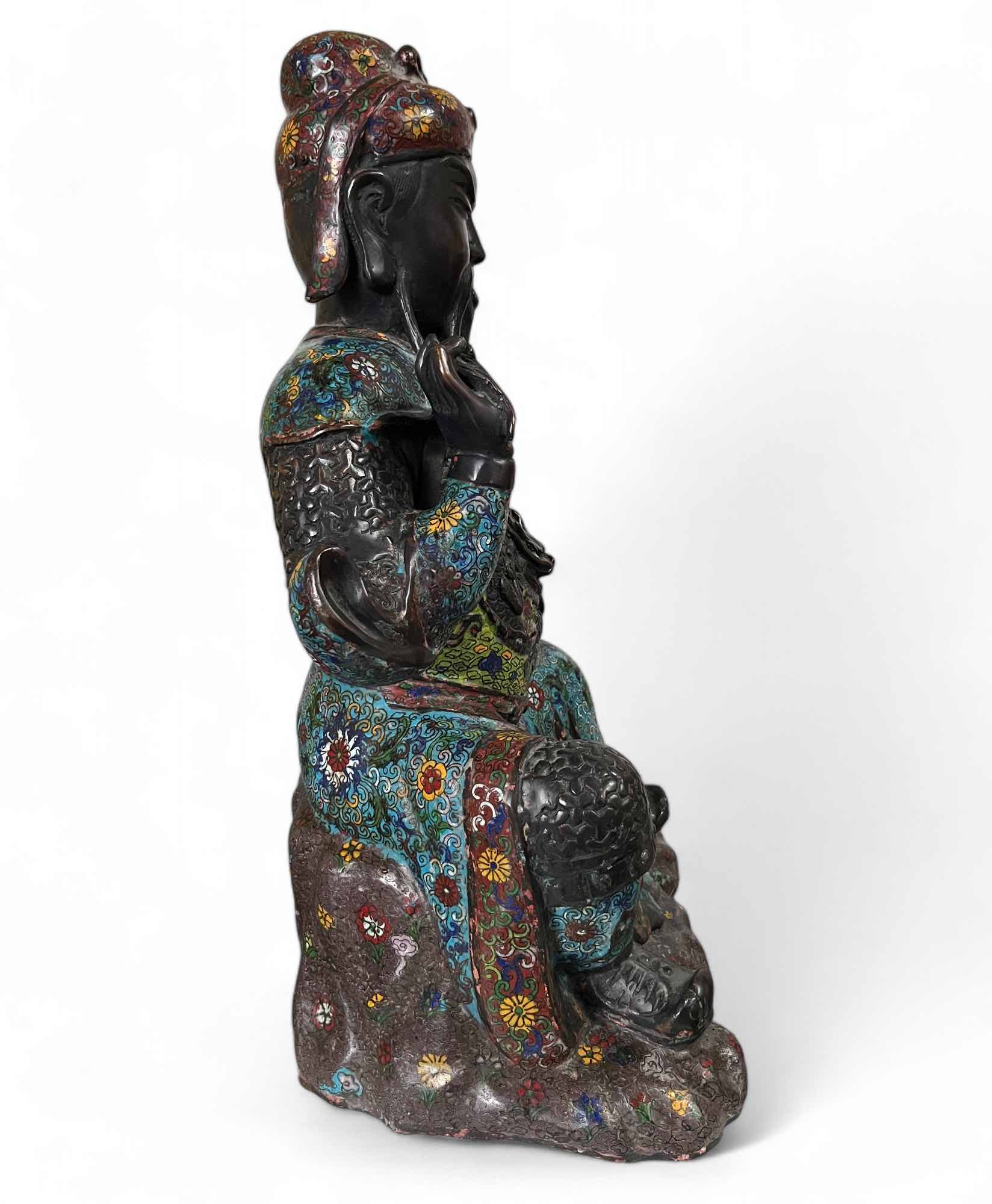 Chinesischer General Guan Yu Skulptur aus Bronze