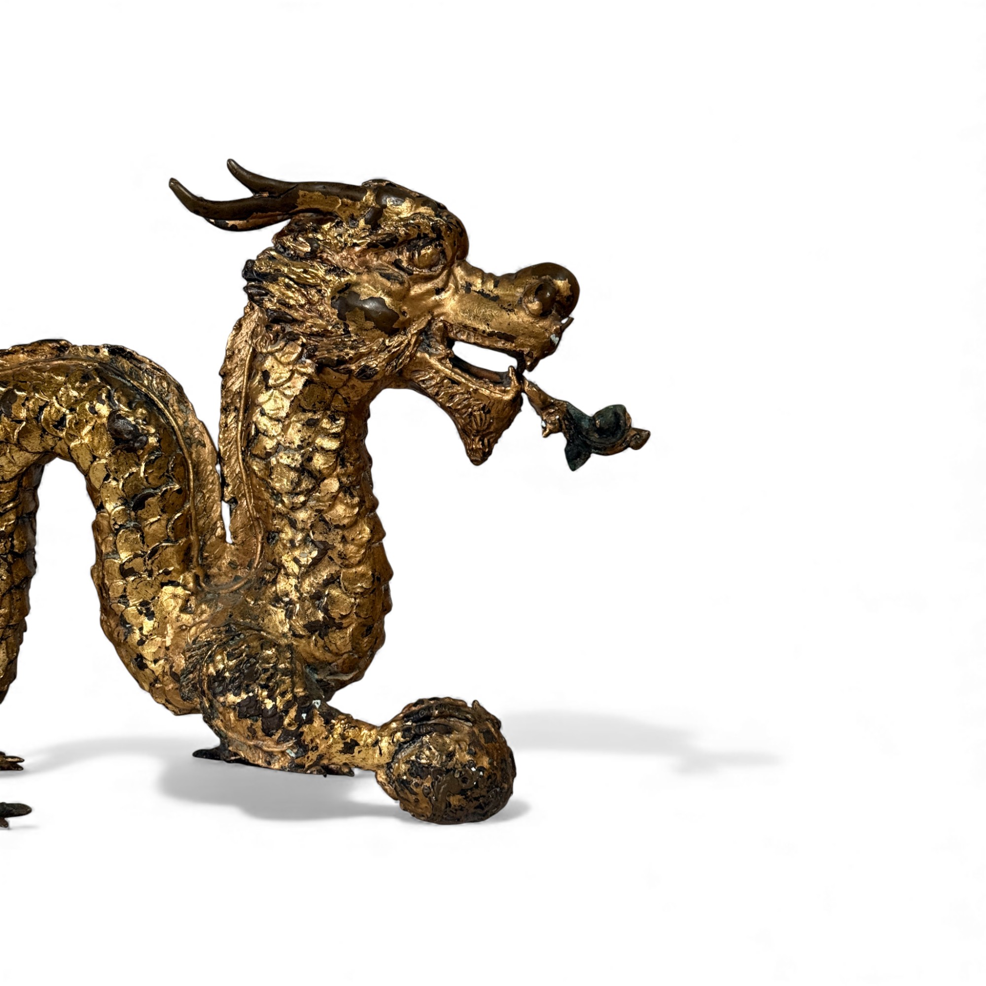 Chinesischer Bronze Drache 54 cm lang