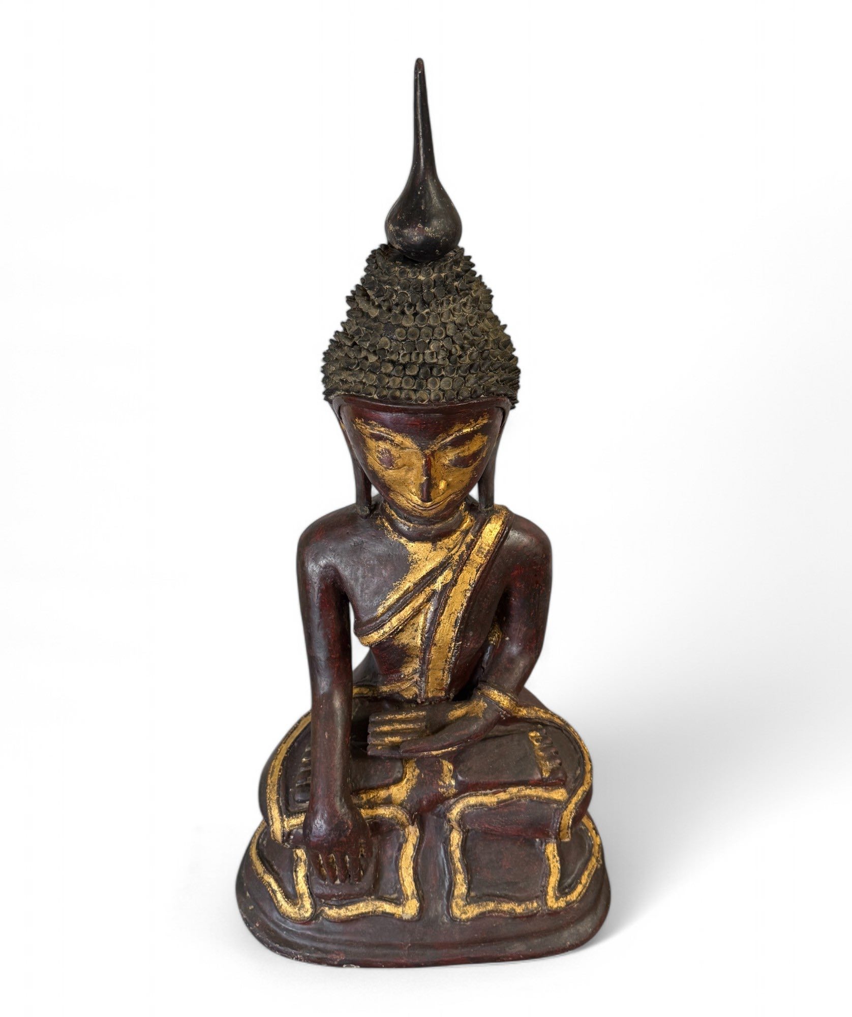 Lacquerware Buddha Statue Burma Skulptur 73 cm groß