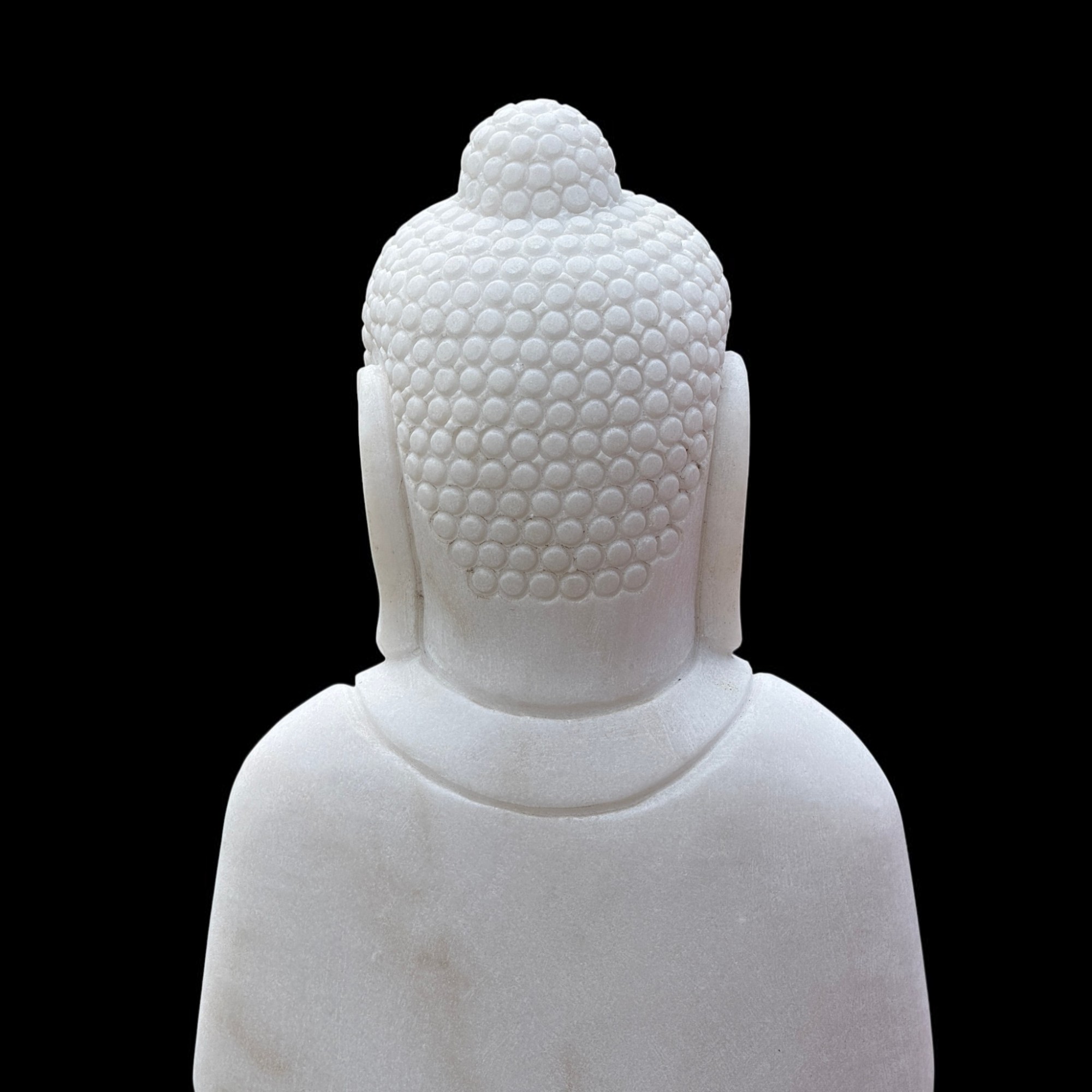 Garten Buddha Statue Marmor Stein Anjali Mudra