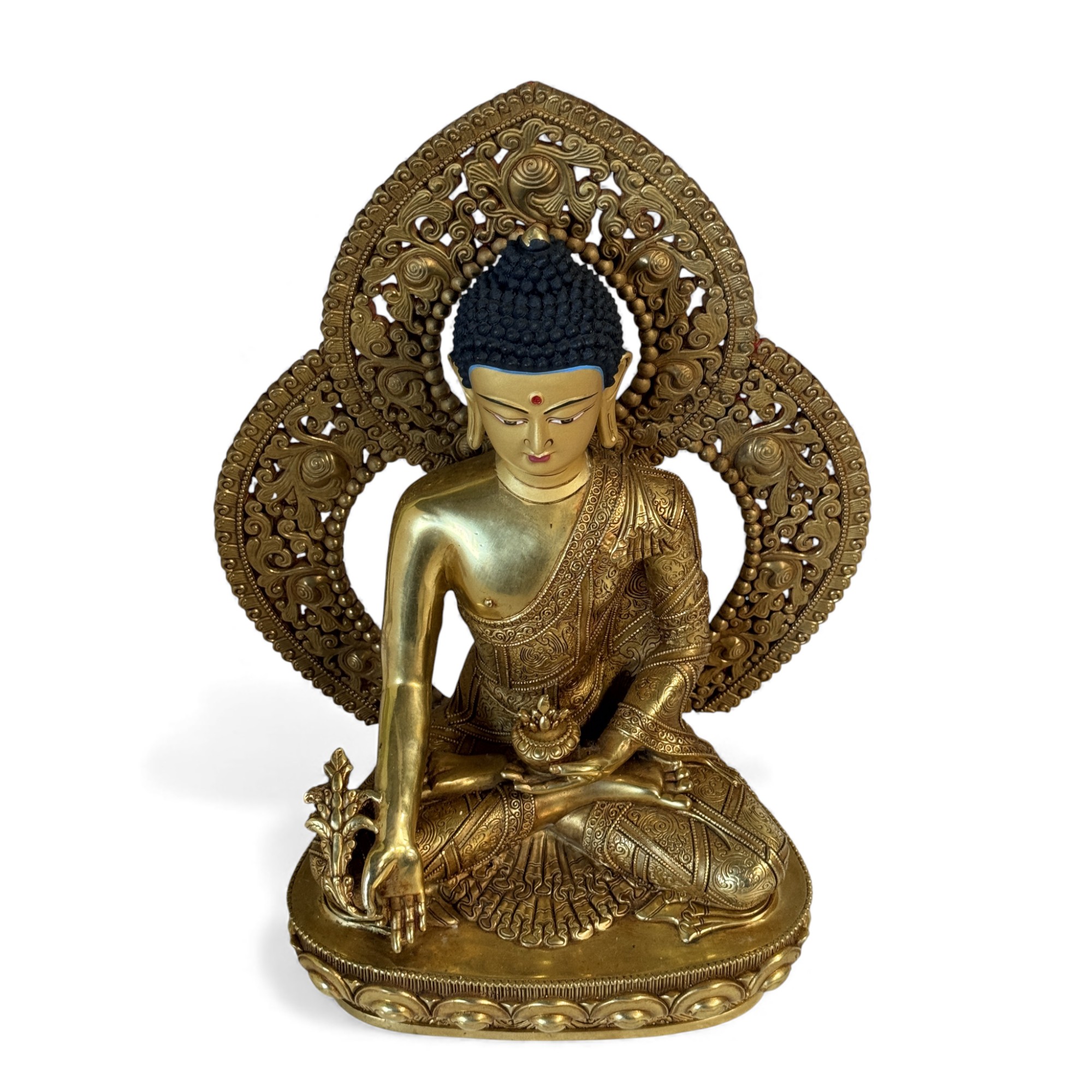 Medizin Buddha Figur aus Bronze