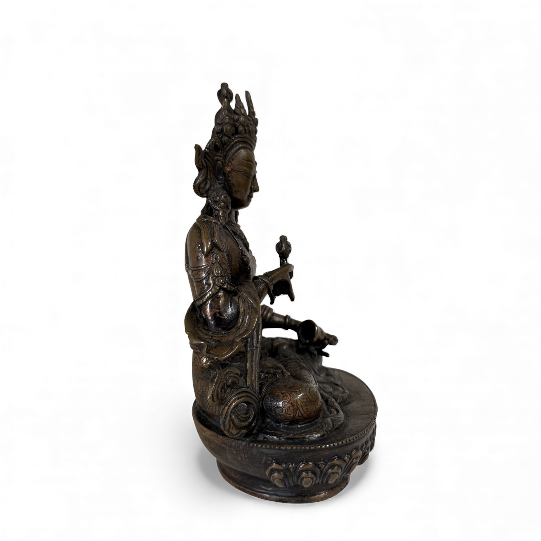 Vajrasattva Bronze Figur - Nepal - 20 cm - Sammlerstück