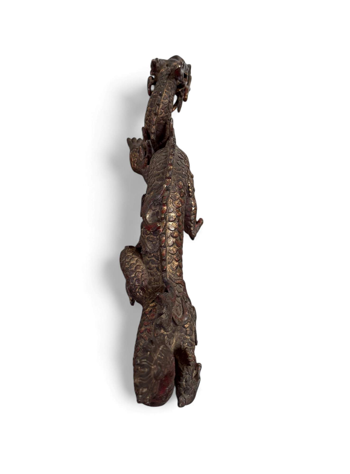 Bronze Drache China – Chinesische Drachenfigur 34 cm