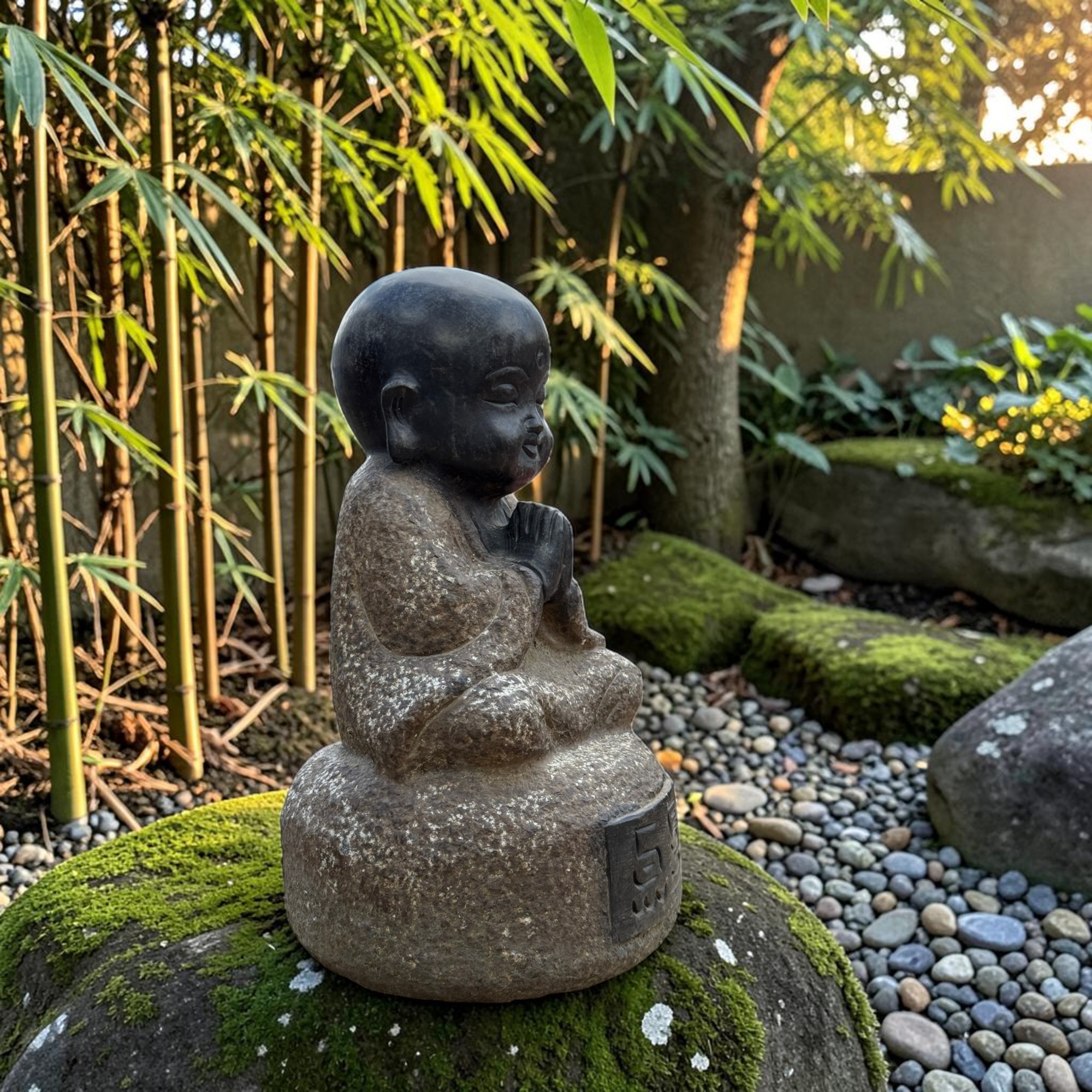 Zen Mönch Garten Figur China 34 cm groß