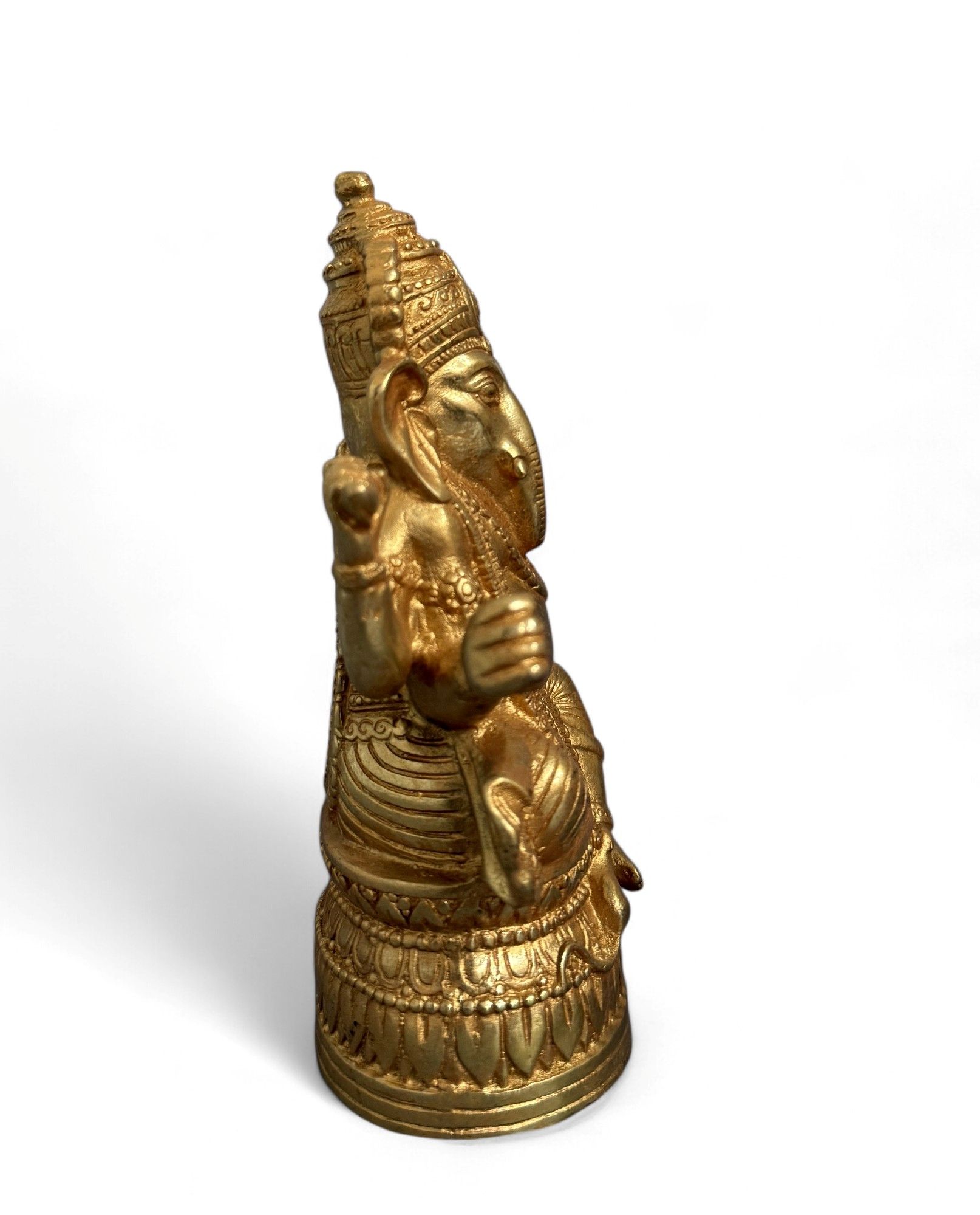 Ganesha Figur Bronze Skulptur - hinduistischer Elefantengott