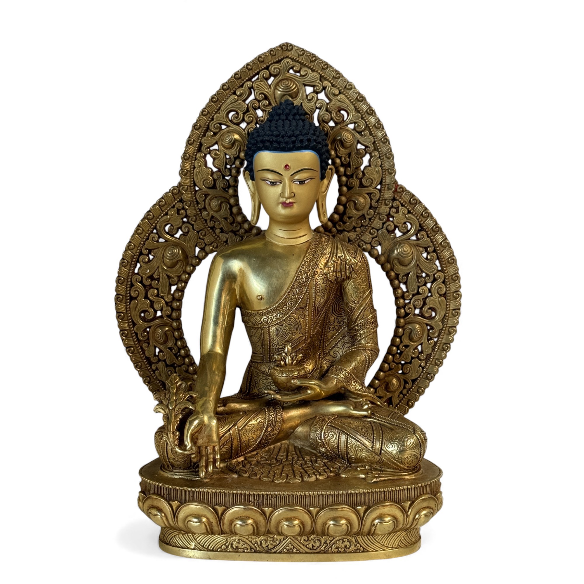 Medizin Buddha Figur aus Bronze
