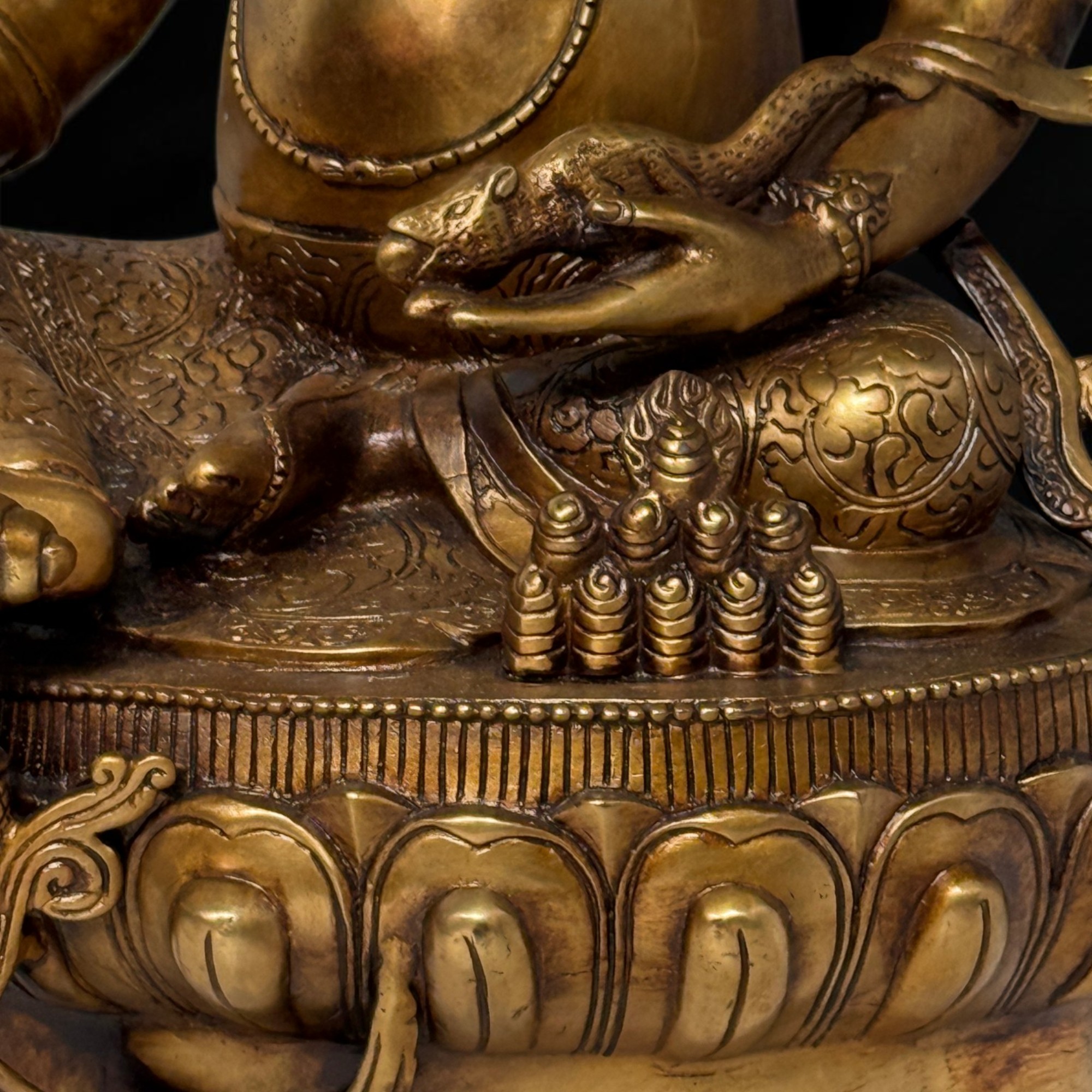 Kubera Bronze Statue - Reichtumsgott - 50 cm