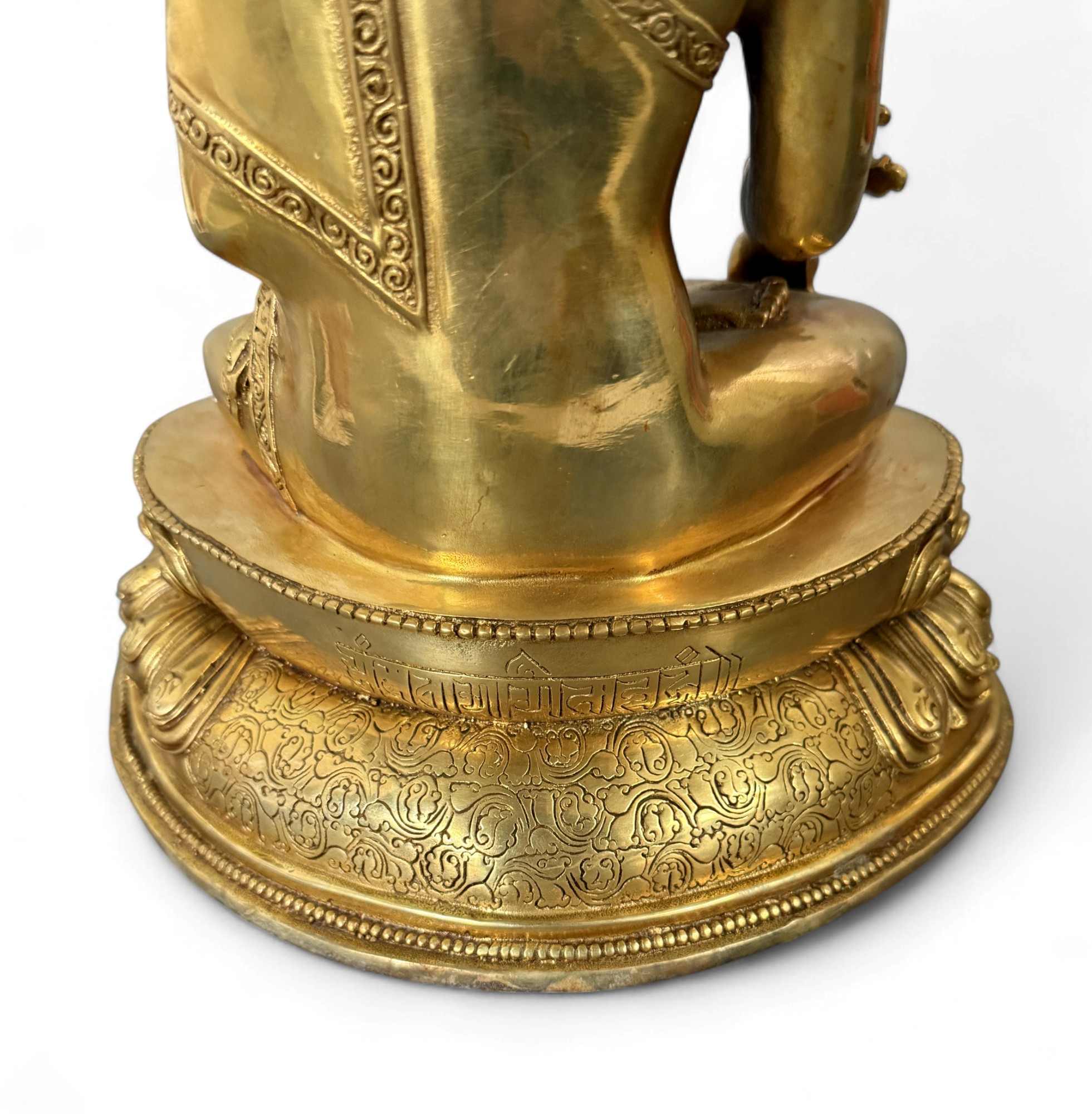 Medizin Buddha Figur Bronze Tibet China - 28,5 cm groß