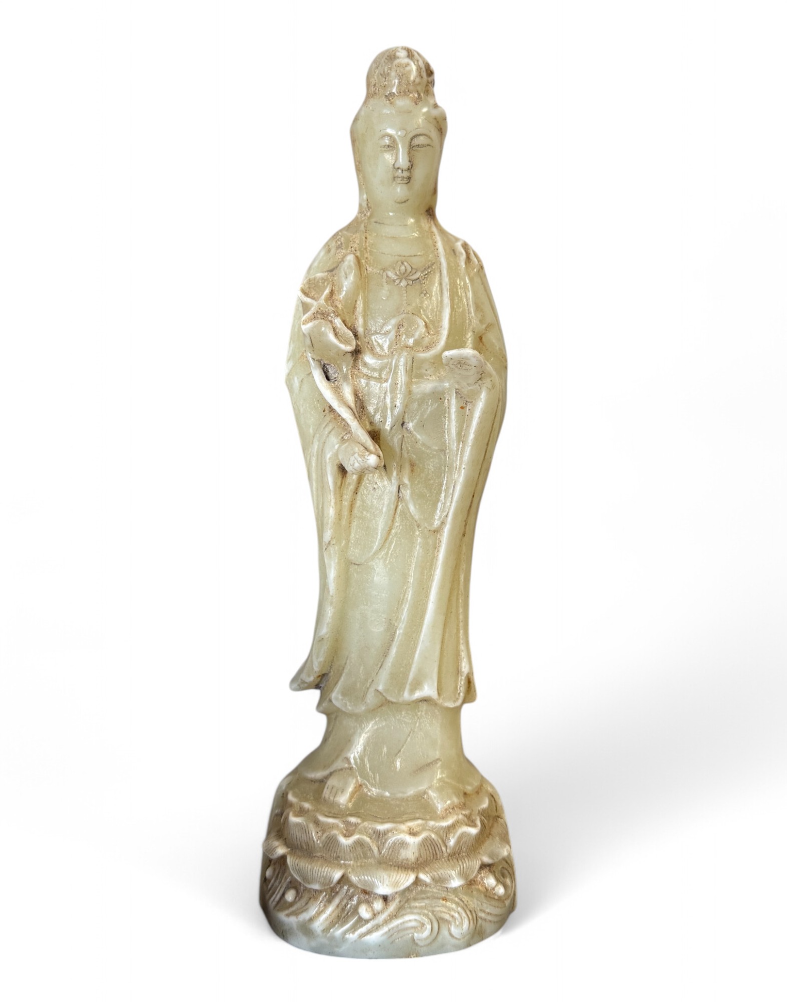 Guanyin Jade Buddha Figur aus China 33 cm groß Guanyin Jade Buddha Figur aus China 33 cm groß